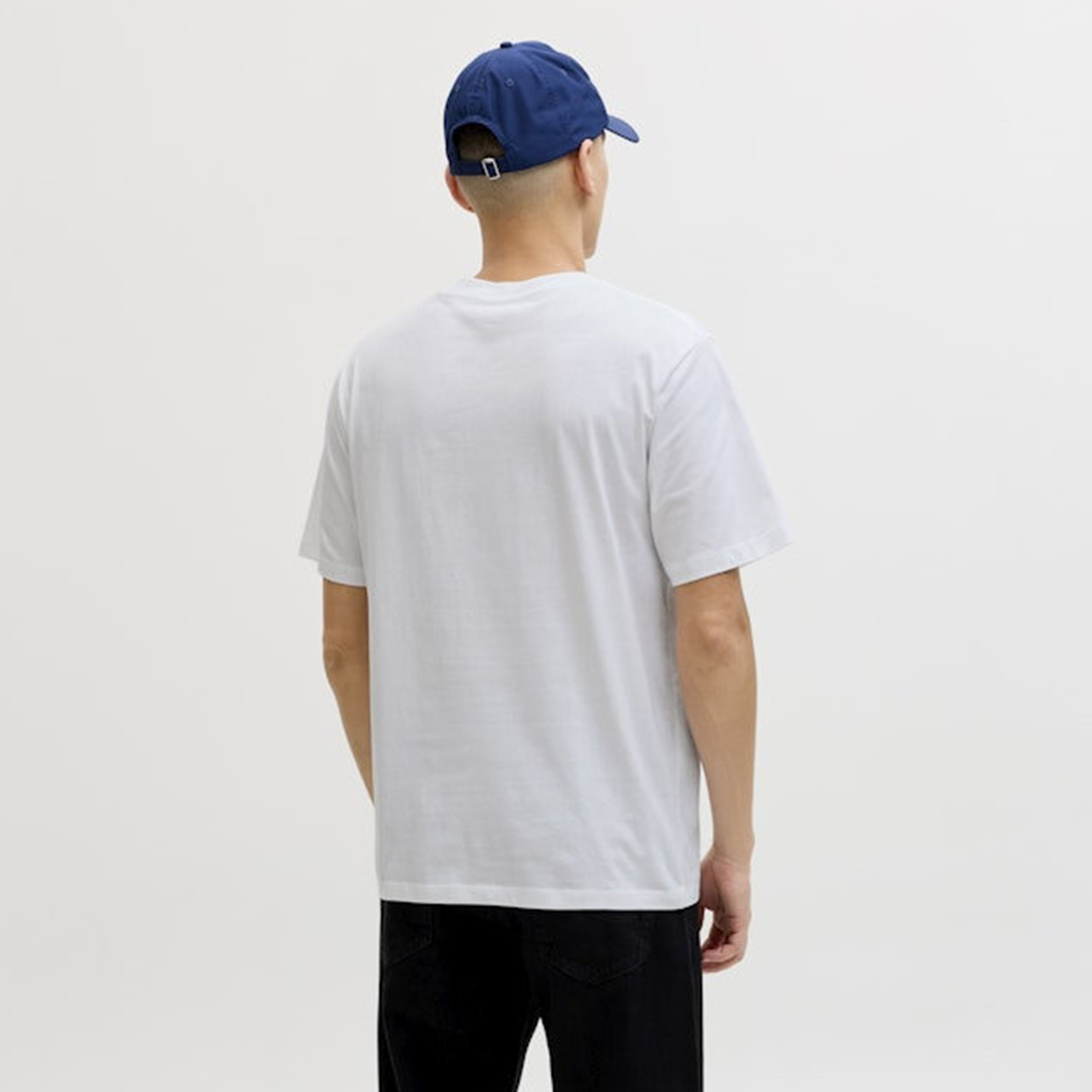 Jack & Jones Plain Crew Neck Short Sleeves Men's T-Shirt-men-clothing-tshirtsandpolos-tshirts-image-4