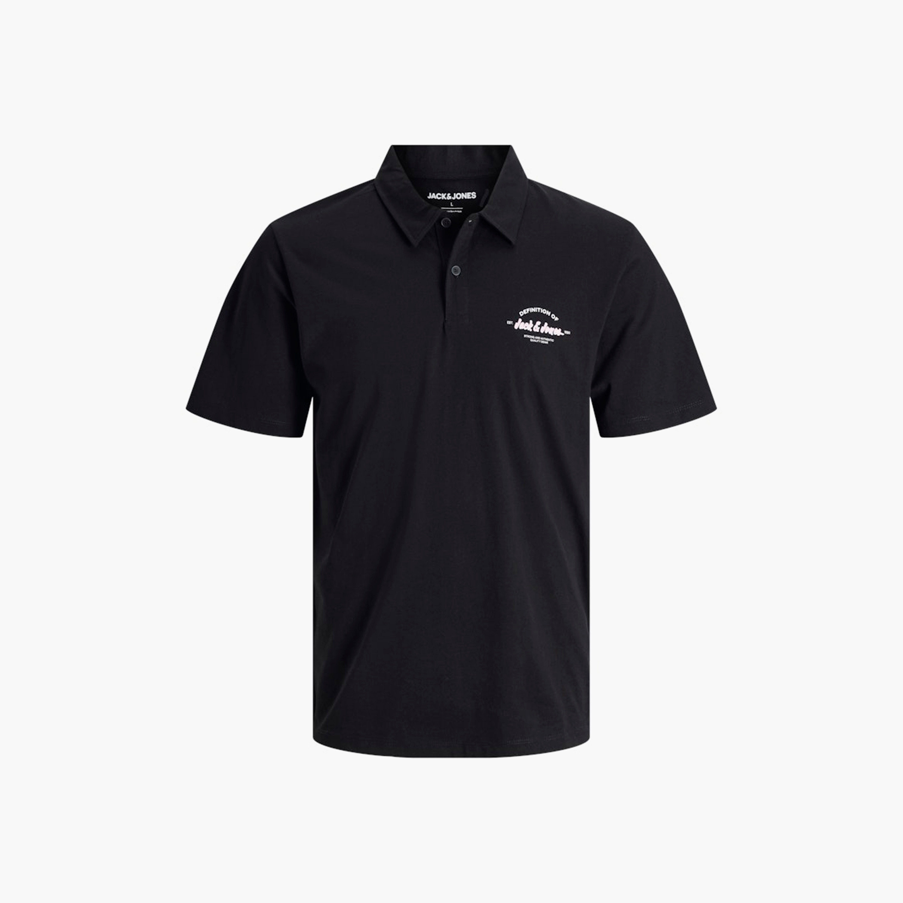 تي شيرت بولو رجالي سادة بياقة وأكمام قصيرة من جاك اند جونز-men-clothing-tshirtsandpolos-polos-image-7