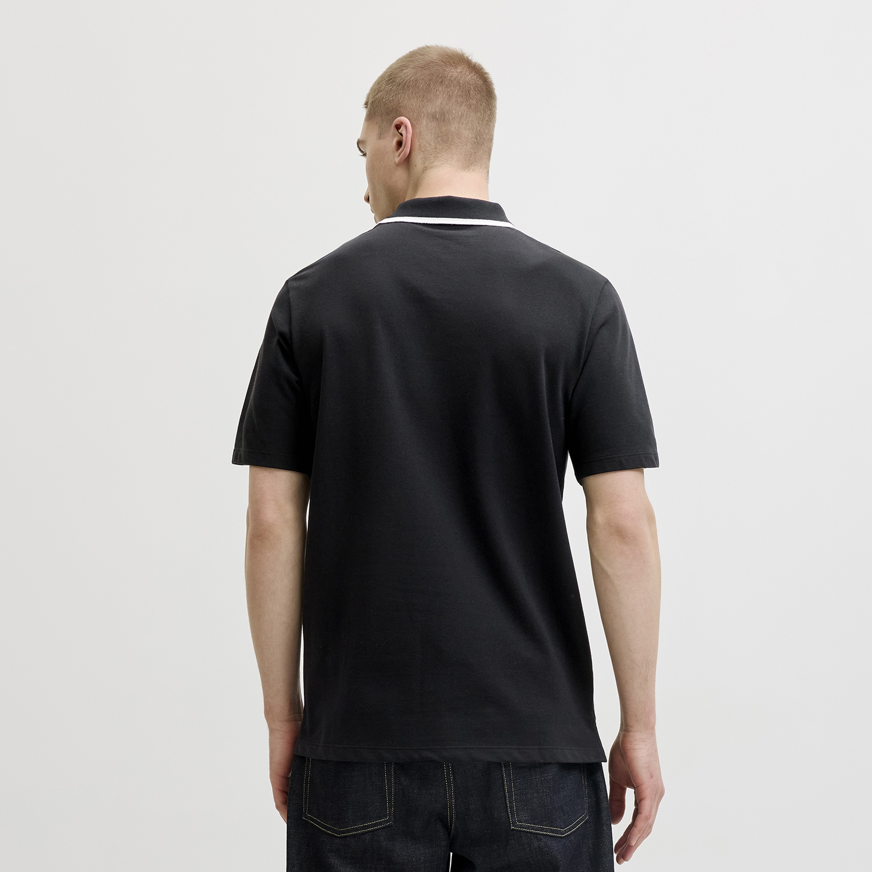 Jack & Jones Plain Collared Short Sleeves Men's Polo T-Shirt-men-clothing-tshirtsandpolos-polos-image-4