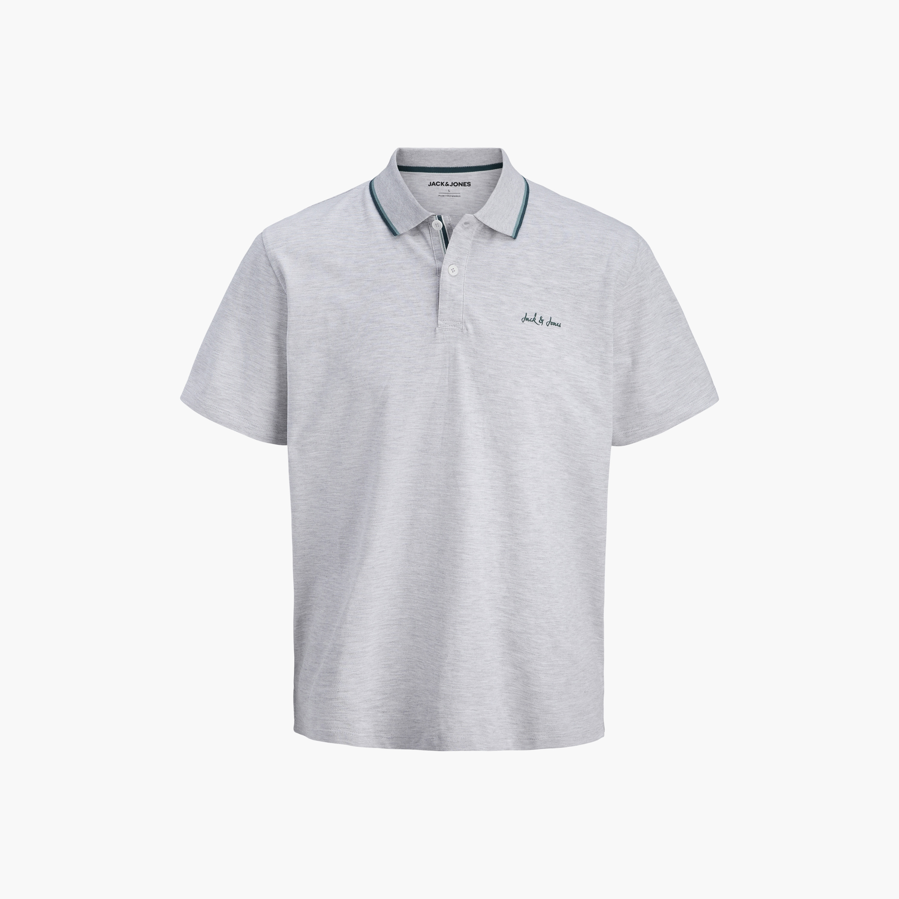 تي شيرت بولو رجالي سادة بياقة وأكمام قصيرة من جاك اند جونز-men-clothing-tshirtsandpolos-polos-image-7