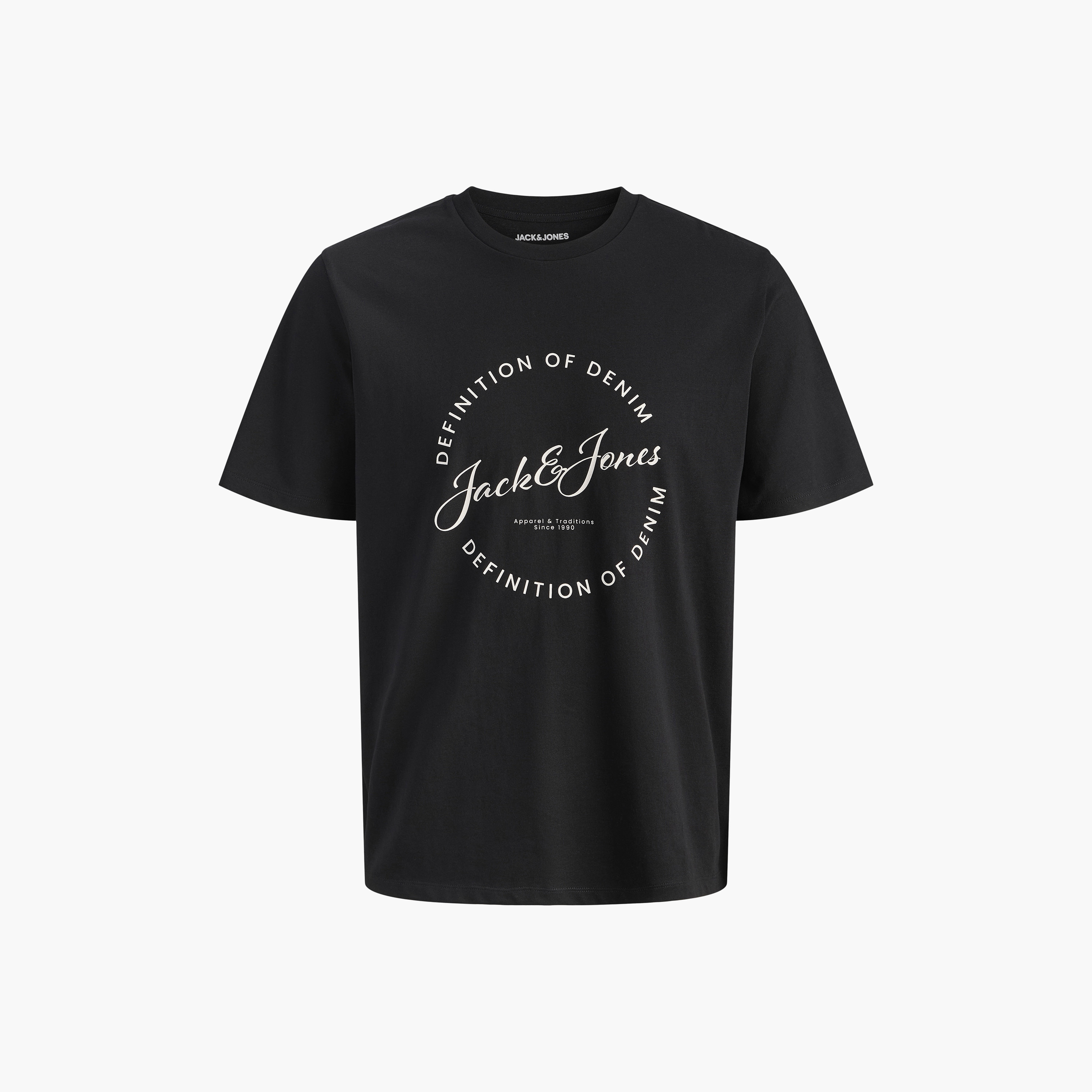 تي شيرت رجالي مطبوع بياقة دائرية وأكمام قصيرة من جاك اند جونز-men-clothing-tshirtsandpolos-tshirts-image-7