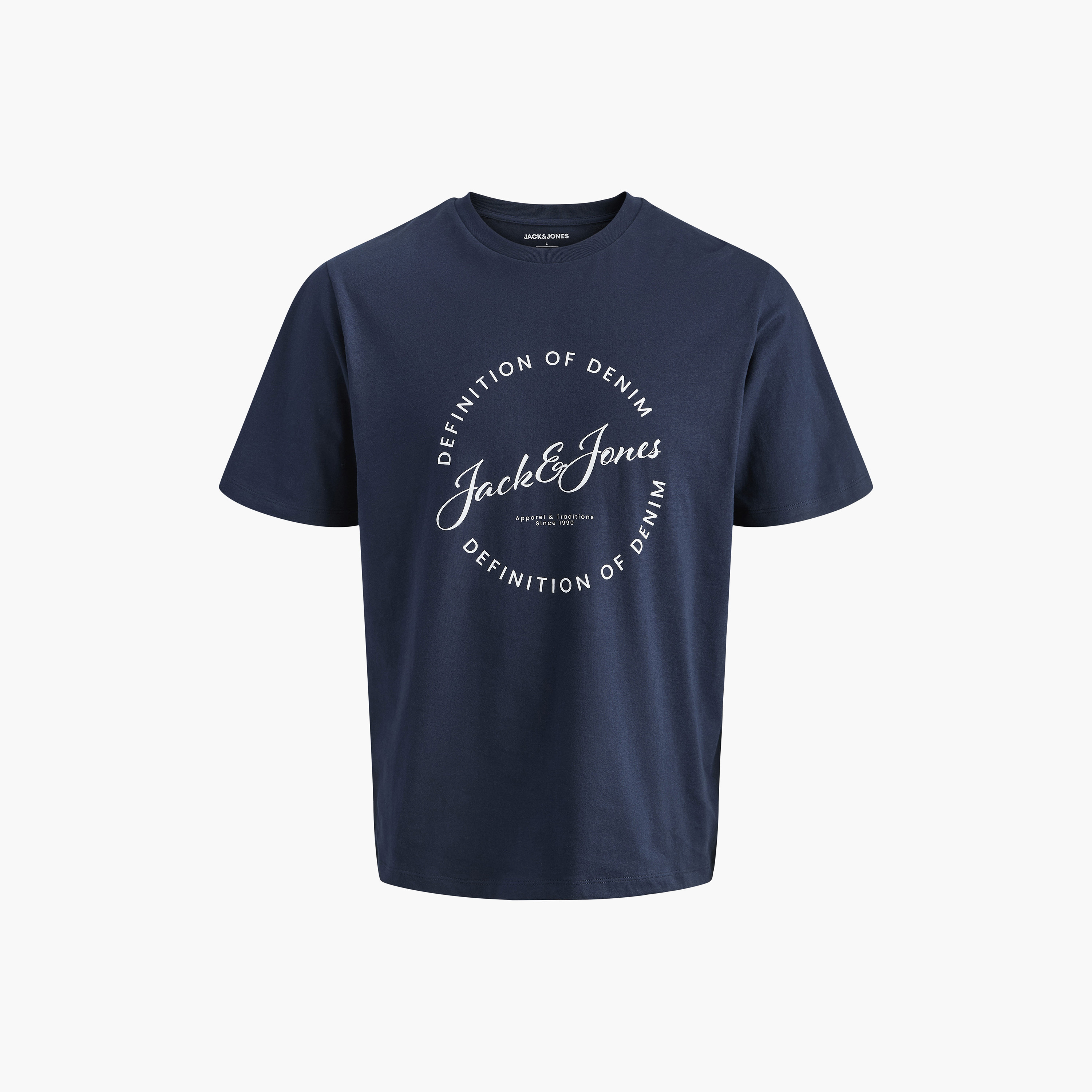 تي شيرت رجالي مطبوع بياقة دائرية وأكمام قصيرة من جاك اند جونز-men-clothing-tshirtsandpolos-tshirts-image-24