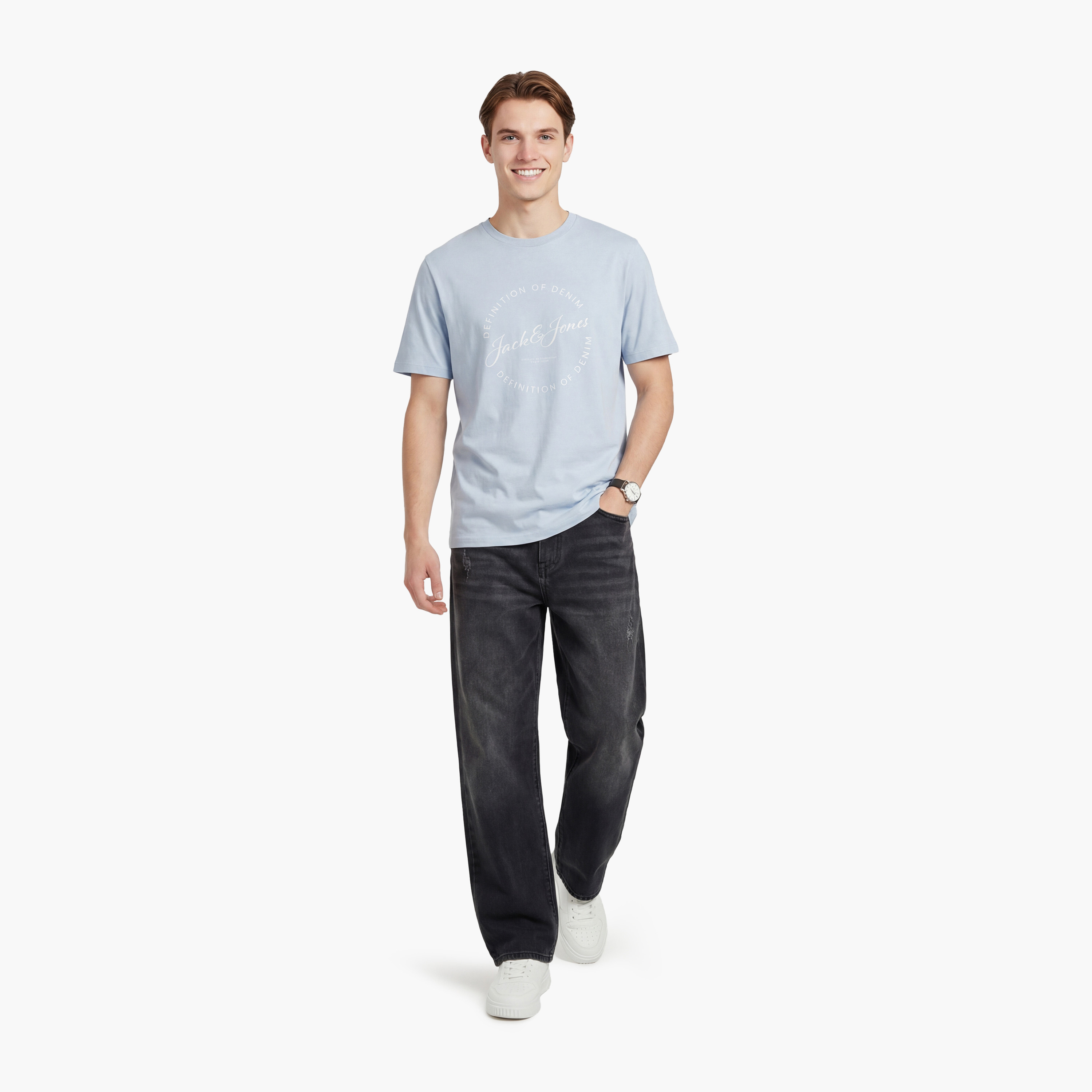 تي شيرت رجالي مطبوع بياقة دائرية وأكمام قصيرة من جاك اند جونز-men-clothing-tshirtsandpolos-tshirts-image-13