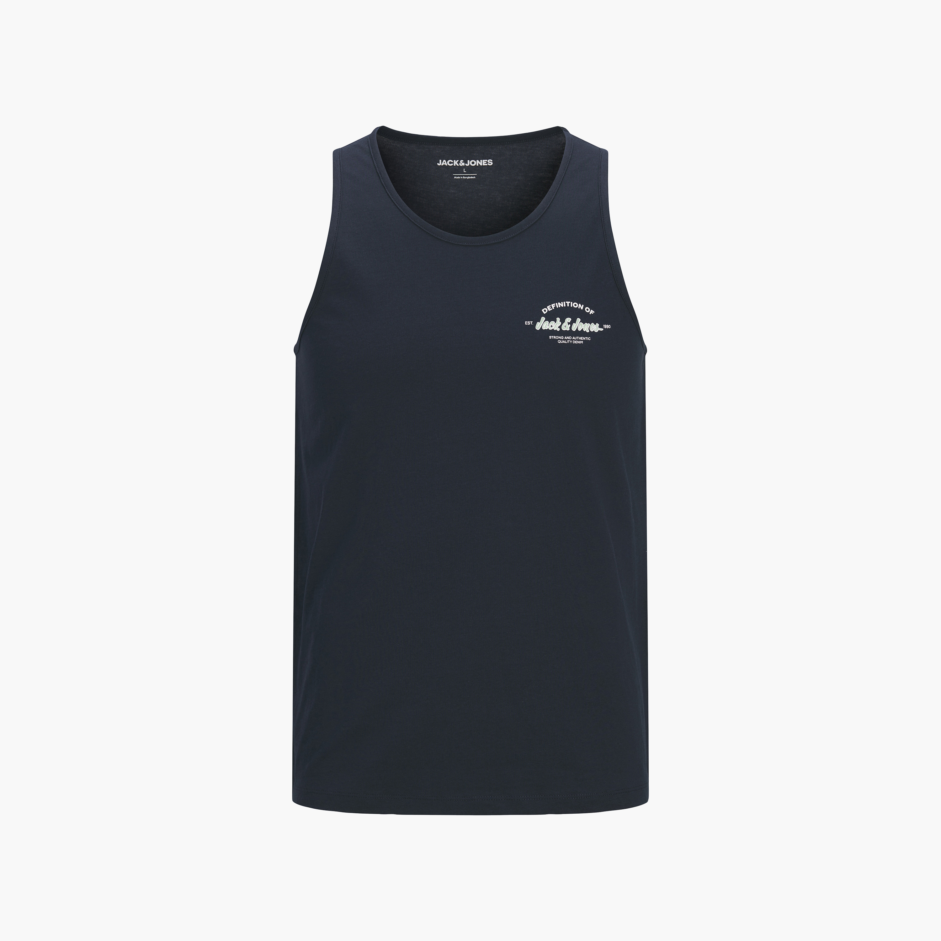 تيشيرت "تانك" رجالي سادة بدون أكمام بياقة مستديرة من جاك آند جونز-men-clothing-tshirtsandpolos-tshirts-image-15