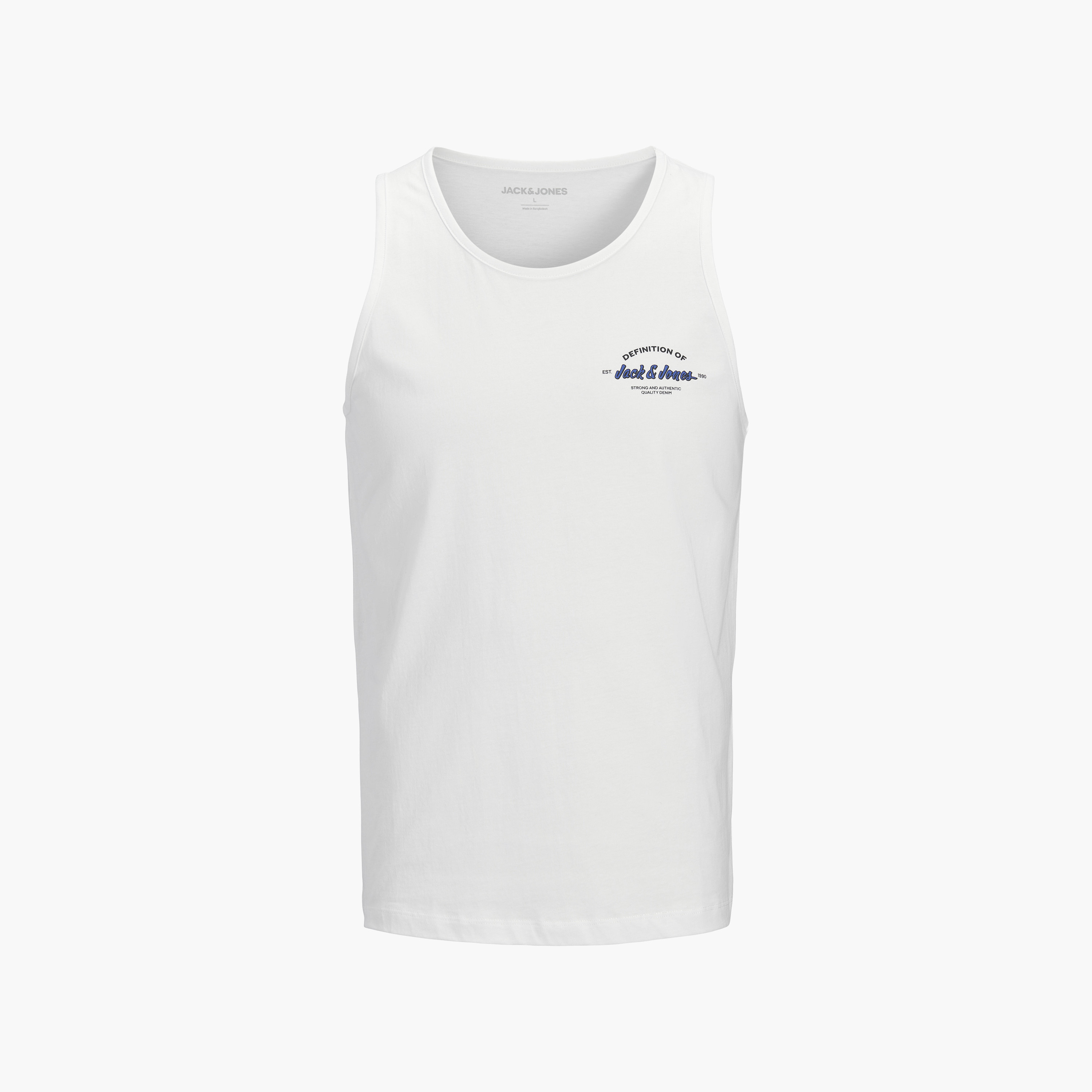 تيشيرت "تانك" رجالي سادة بدون أكمام بياقة مستديرة من جاك آند جونز-men-clothing-tshirtsandpolos-tshirts-image-10