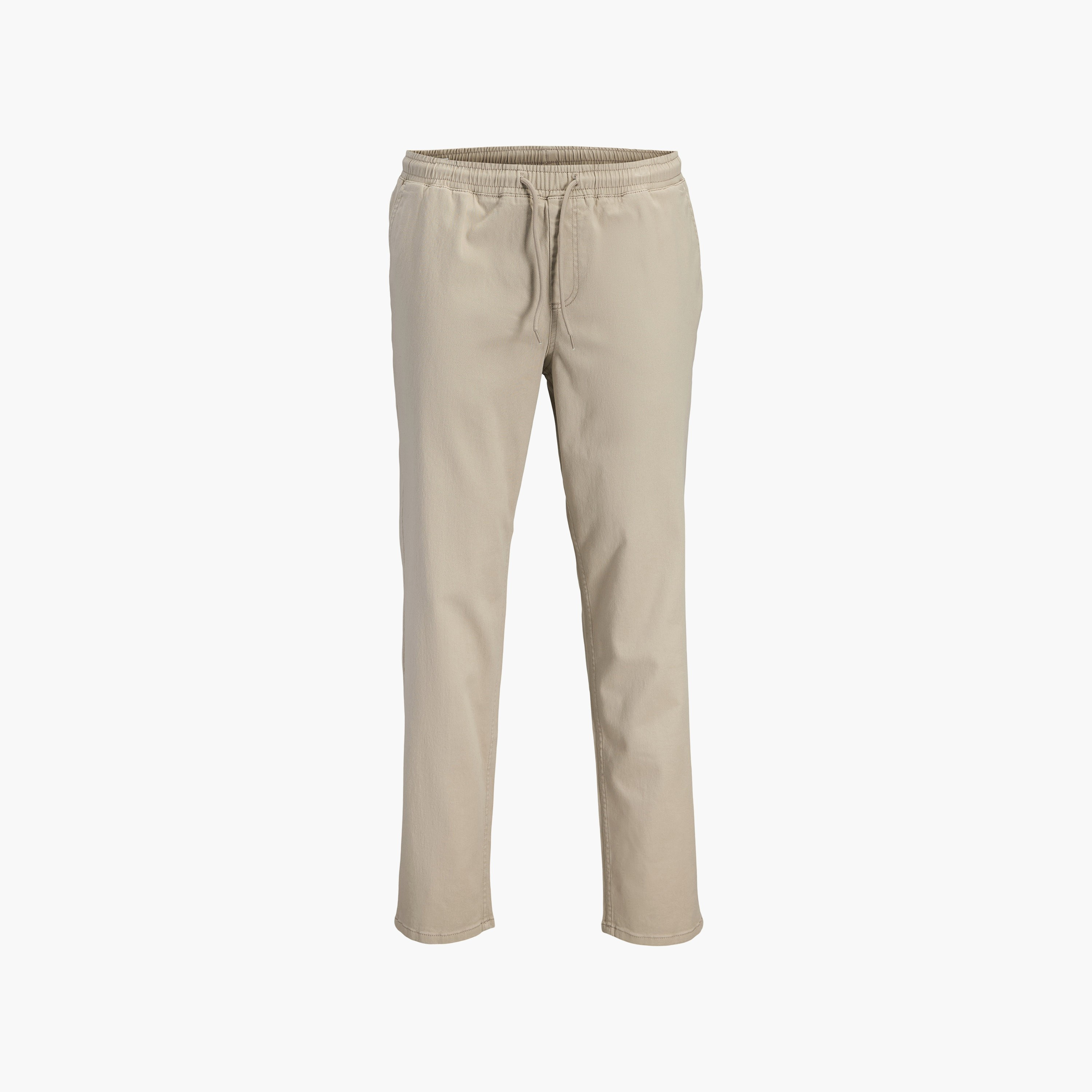 بنطلون رياضي (جوغر) رجالي جاك آند جونز سادة برباط شد وخصر متوسط الارتفاع-men-clothing-bottoms-joggers-image-17