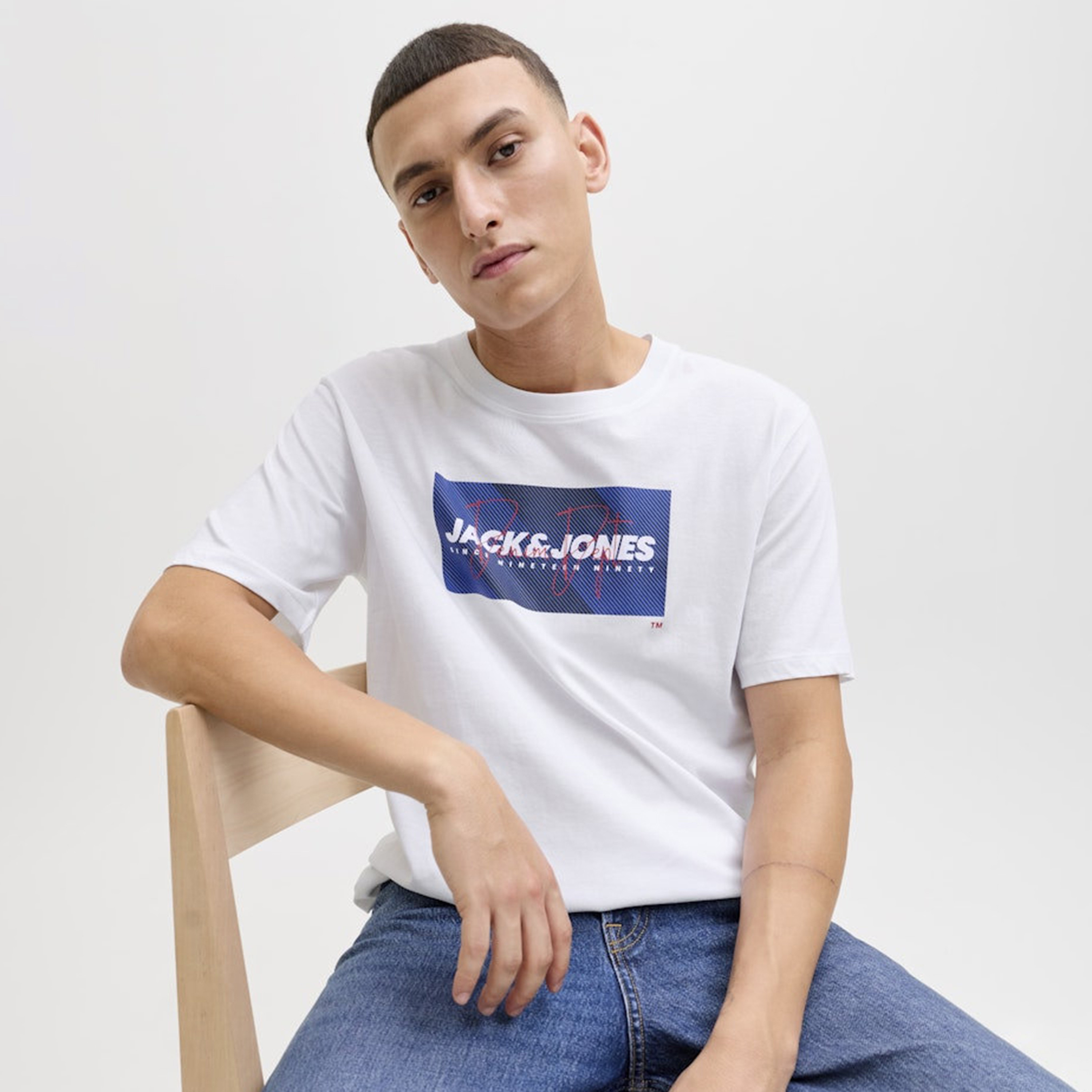 Jack & Jones Printed Crew Neck Short Sleeves Men's T-Shirt-men-clothing-tshirtsandpolos-tshirts-image-2