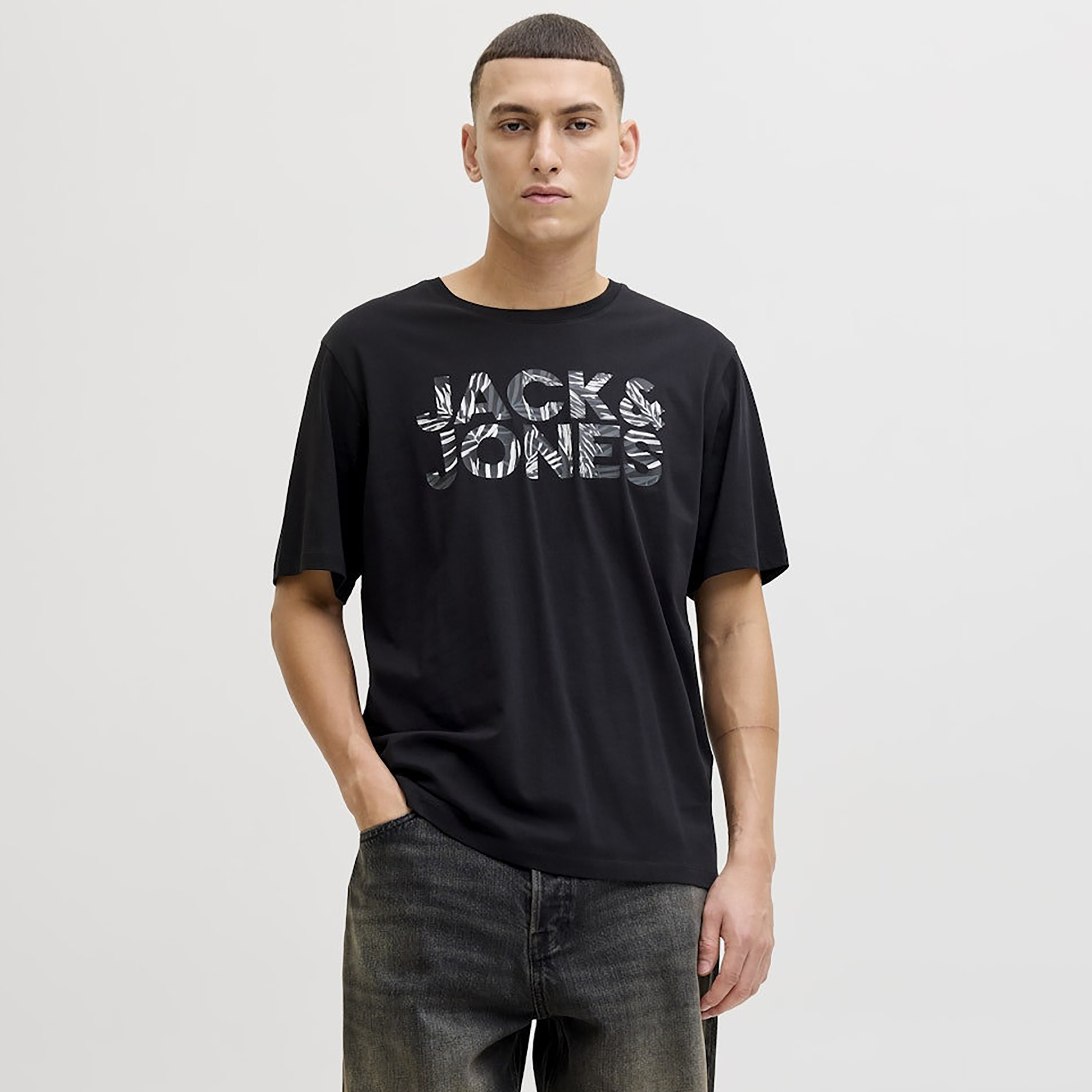 Jack & Jones Logo Crew Neck Short Sleeves Men's T-Shirt-men-clothing-tshirtsandpolos-tshirts-image-1