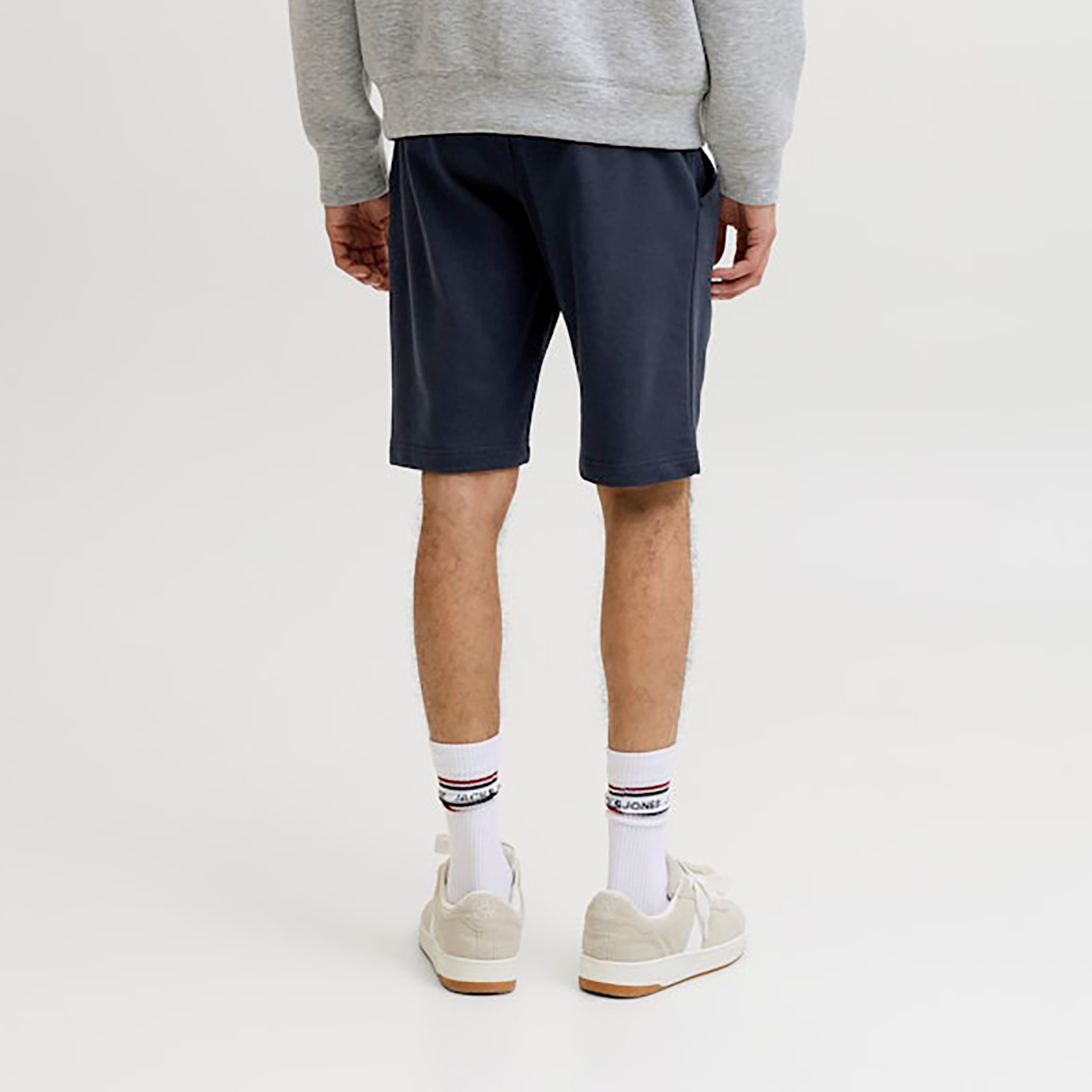 Jack & Jones Plain Mid-Rise Elasticated Drawstring Waist Men's Shorts-men-clothing-bottoms-shorts-image-12