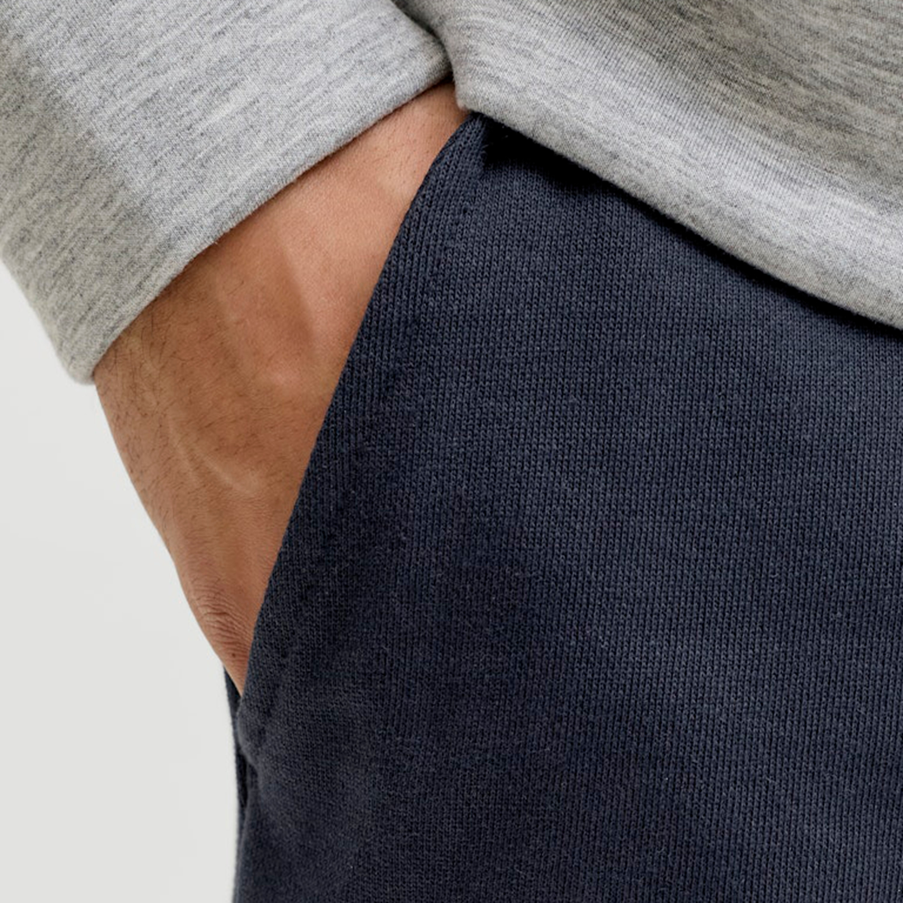 Jack & Jones Plain Mid-Rise Elasticated Drawstring Waist Men's Shorts-men-clothing-bottoms-shorts-image-14