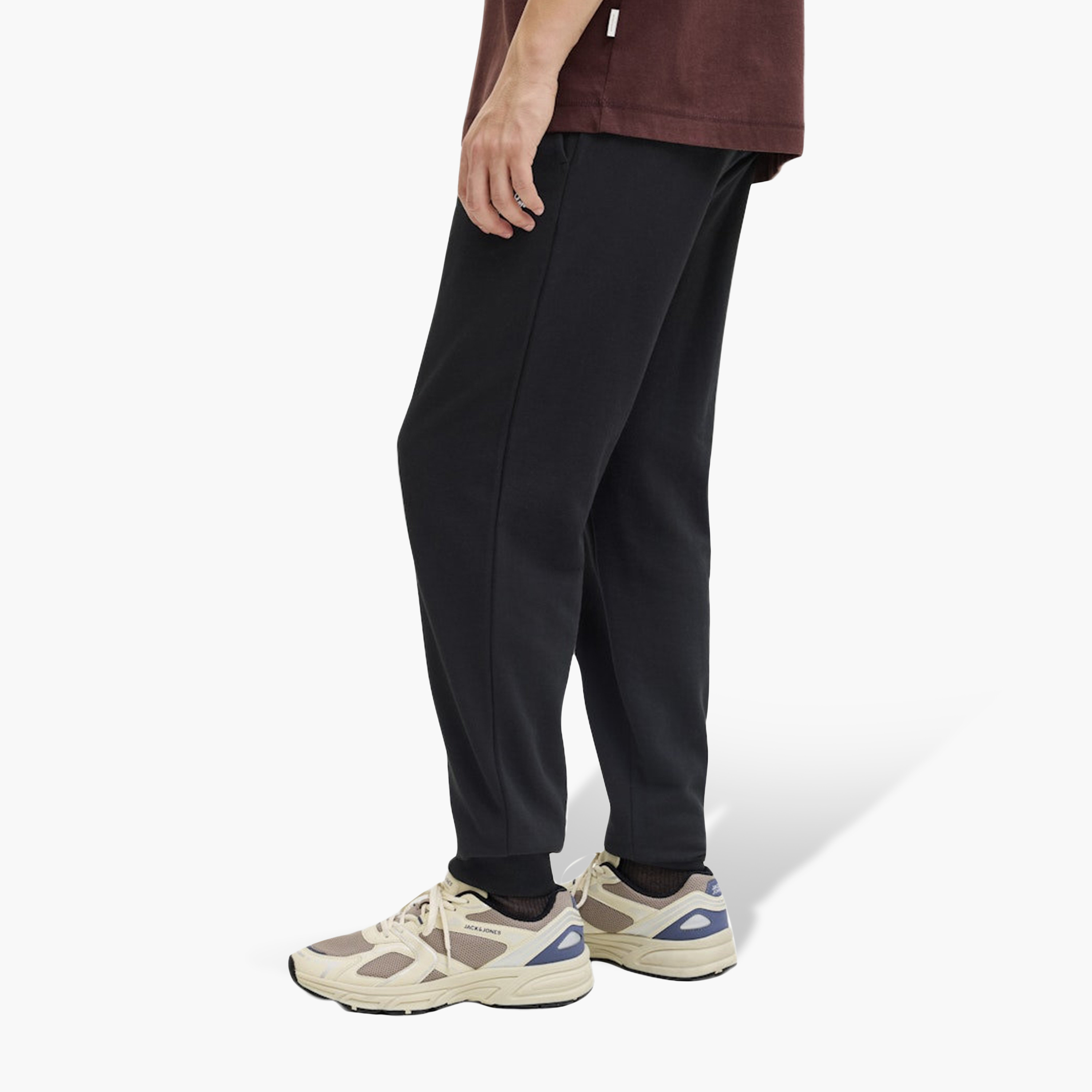 Jack & Jones Plain Mid Rise Drawstring Men's Sweatpants-men-clothing-bottoms-joggers-image-5
