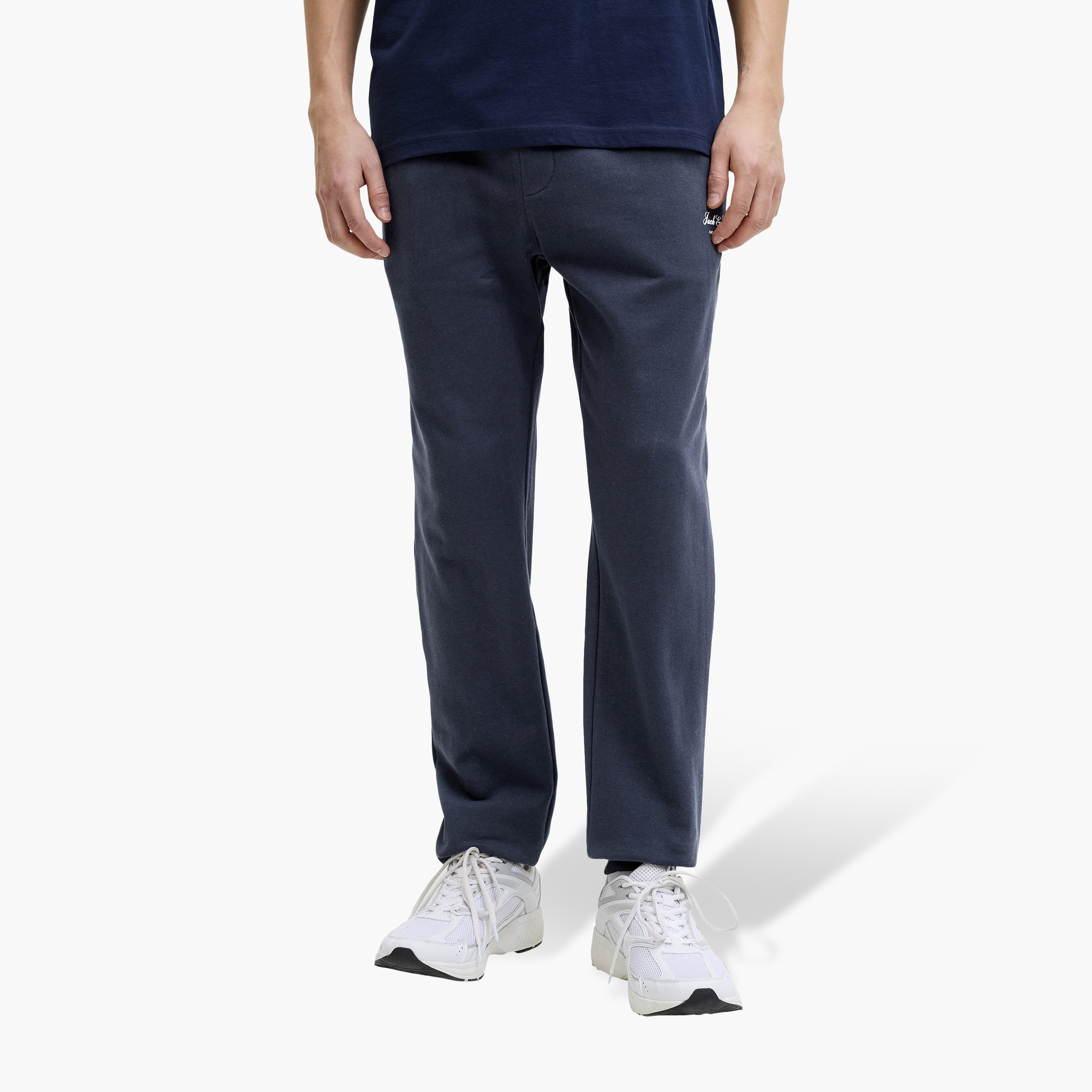 Jack & Jones Plain Mid Rise Drawstring Men's Sweatpants-men-clothing-bottoms-joggers-image-15