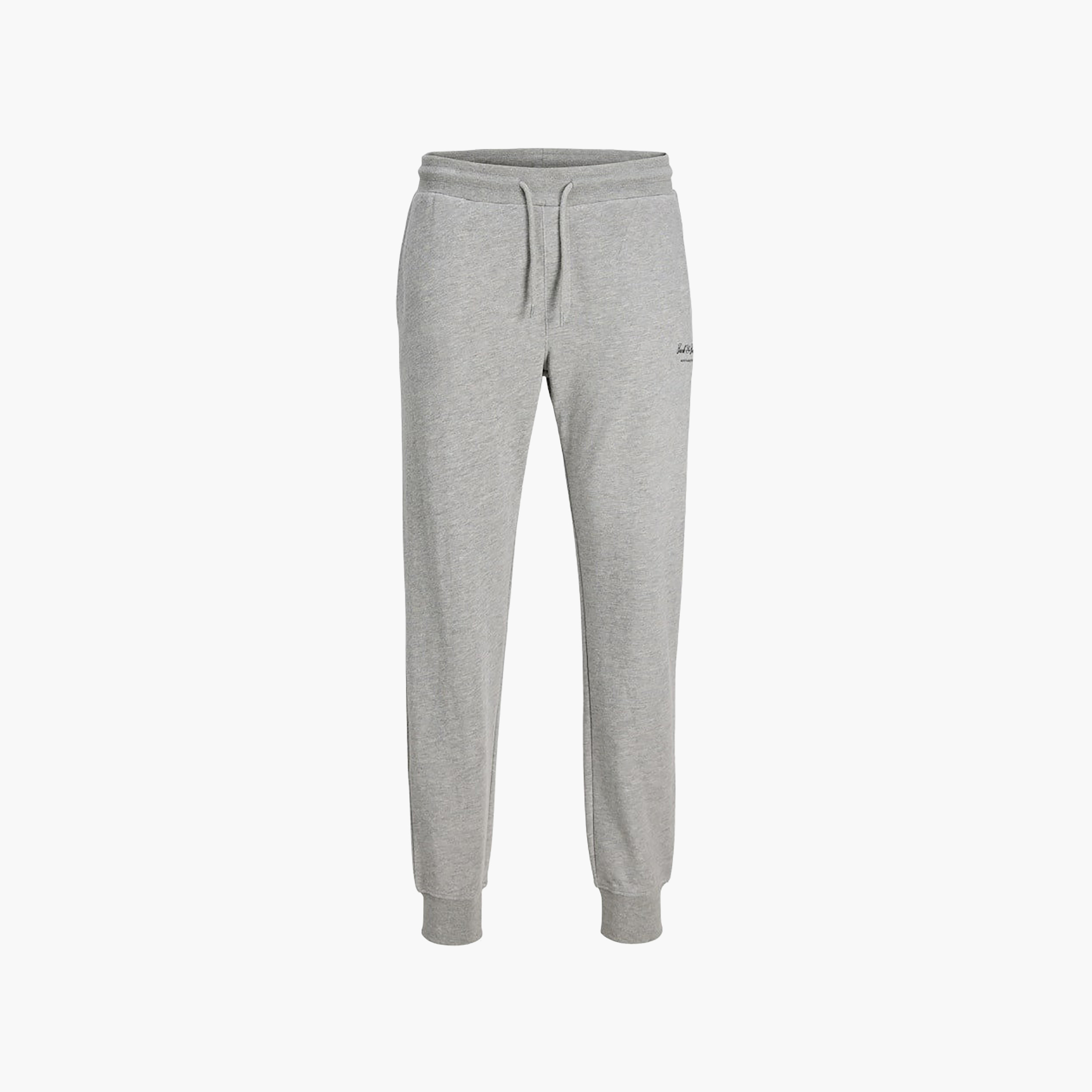 Jack & Jones Plain Mid Rise Drawstring Men's Sweatpants-men-clothing-bottoms-joggers-image-6