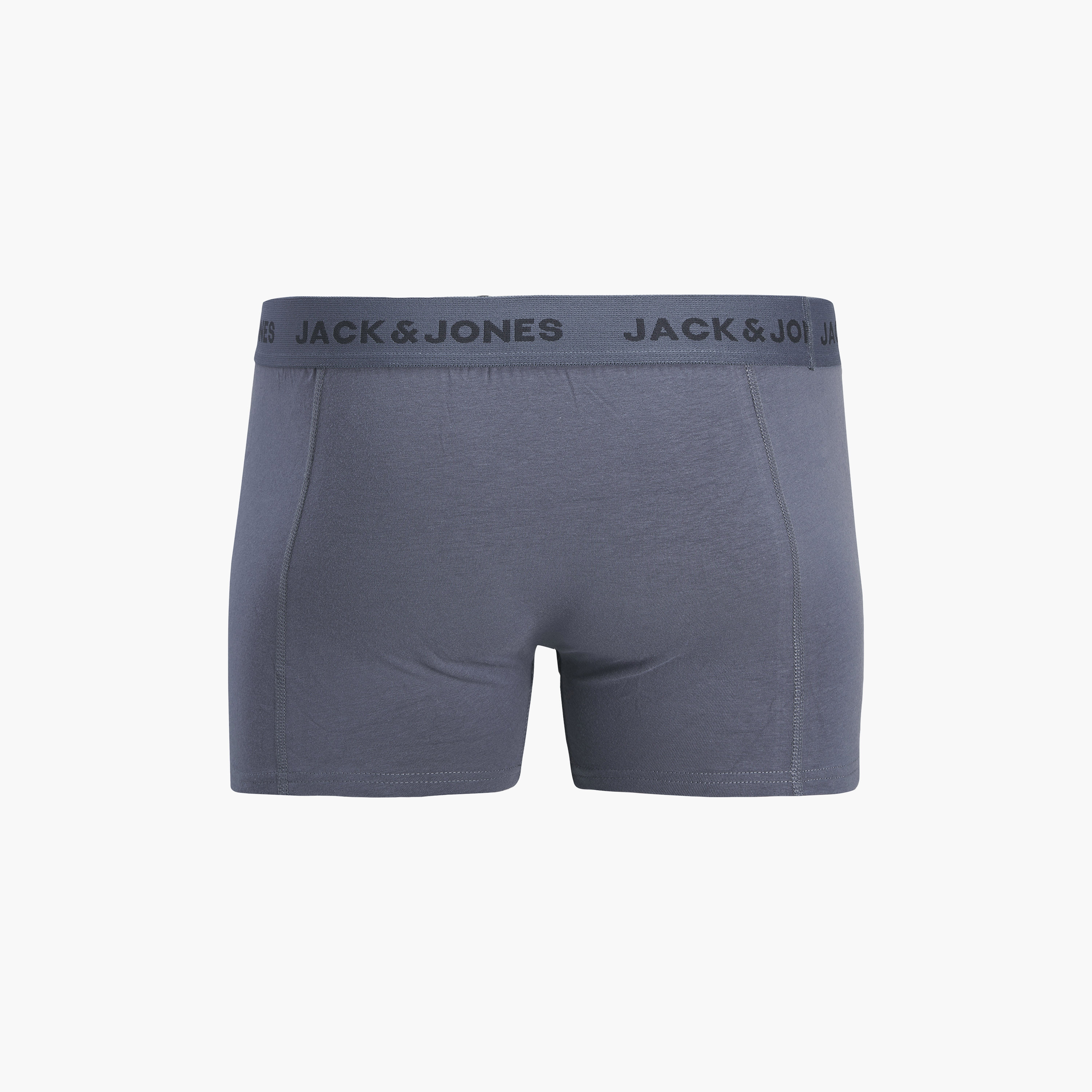 Jack & Jones Pack of 3 Brand Print Waistband Men's Trunks-men-clothing-innerwear-underwear-image-2