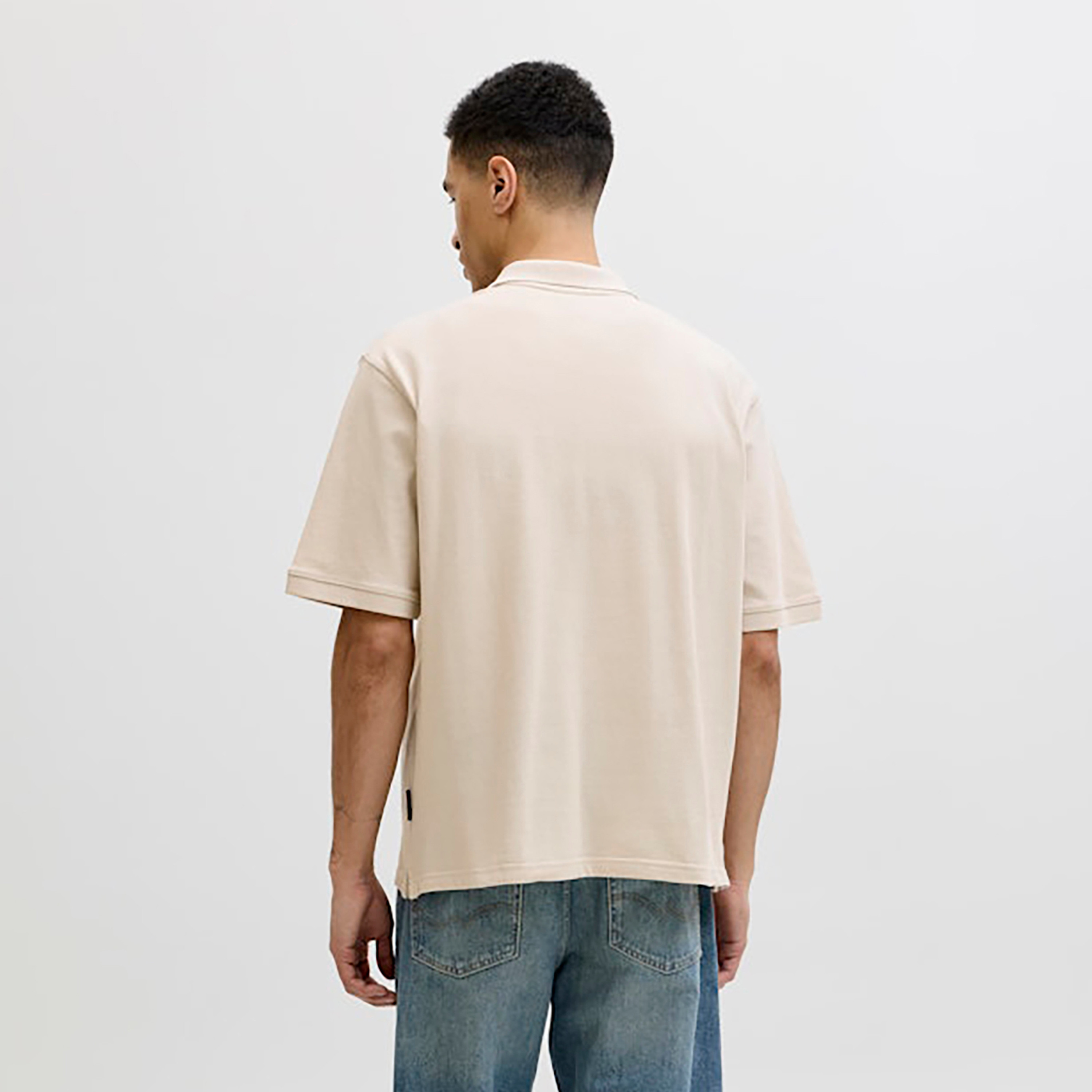 تي شيرت بولو رجالي سادة بياقة وأكمام قصيرة من جاك اند جونز-men-clothing-tshirtsandpolos-polos-image-23