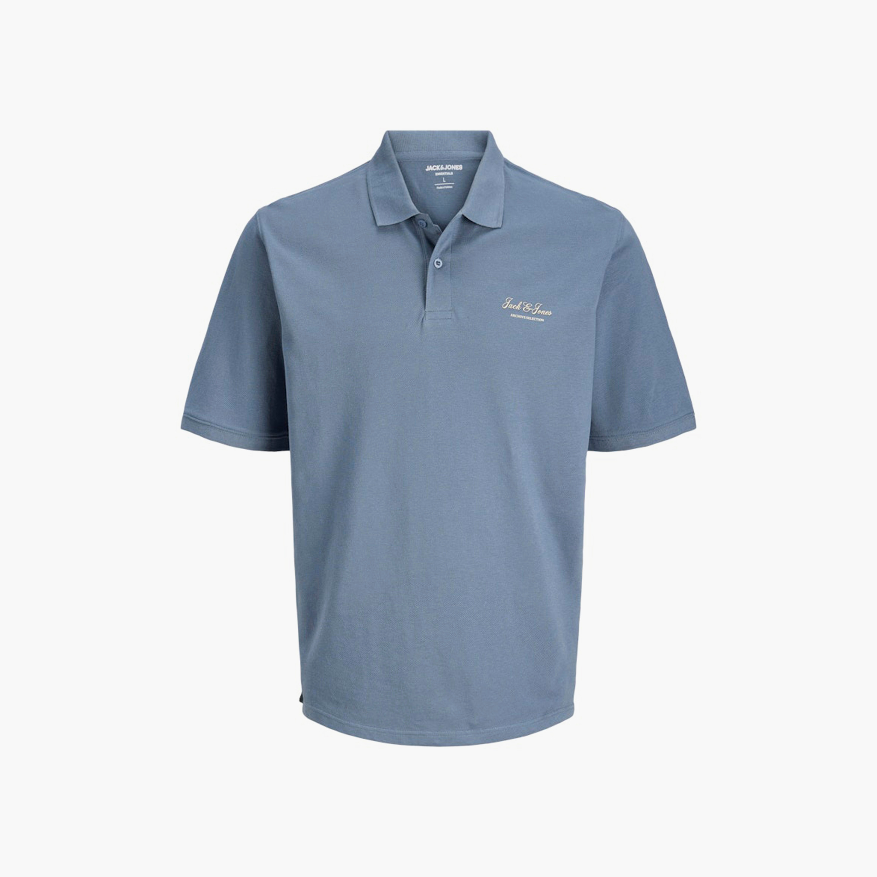 تي شيرت بولو رجالي سادة بياقة وأكمام قصيرة من جاك اند جونز-men-clothing-tshirtsandpolos-polos-image-6