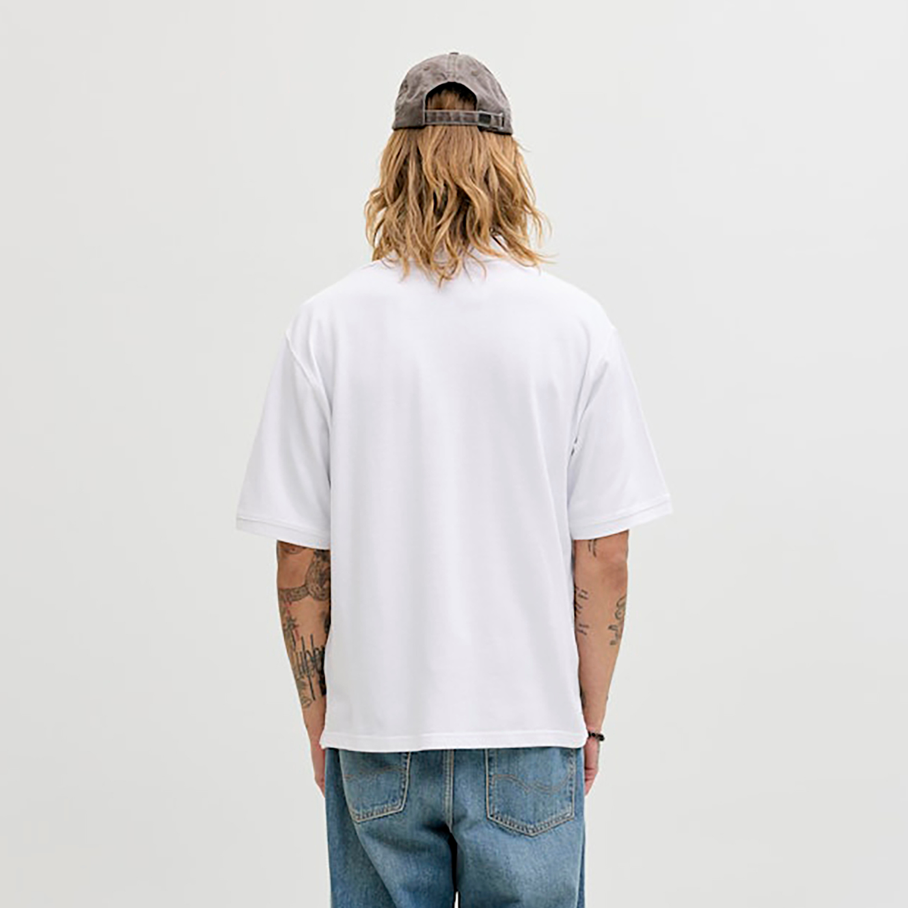 تي شيرت بولو رجالي سادة بياقة وأكمام قصيرة من جاك اند جونز-men-clothing-tshirtsandpolos-polos-image-17