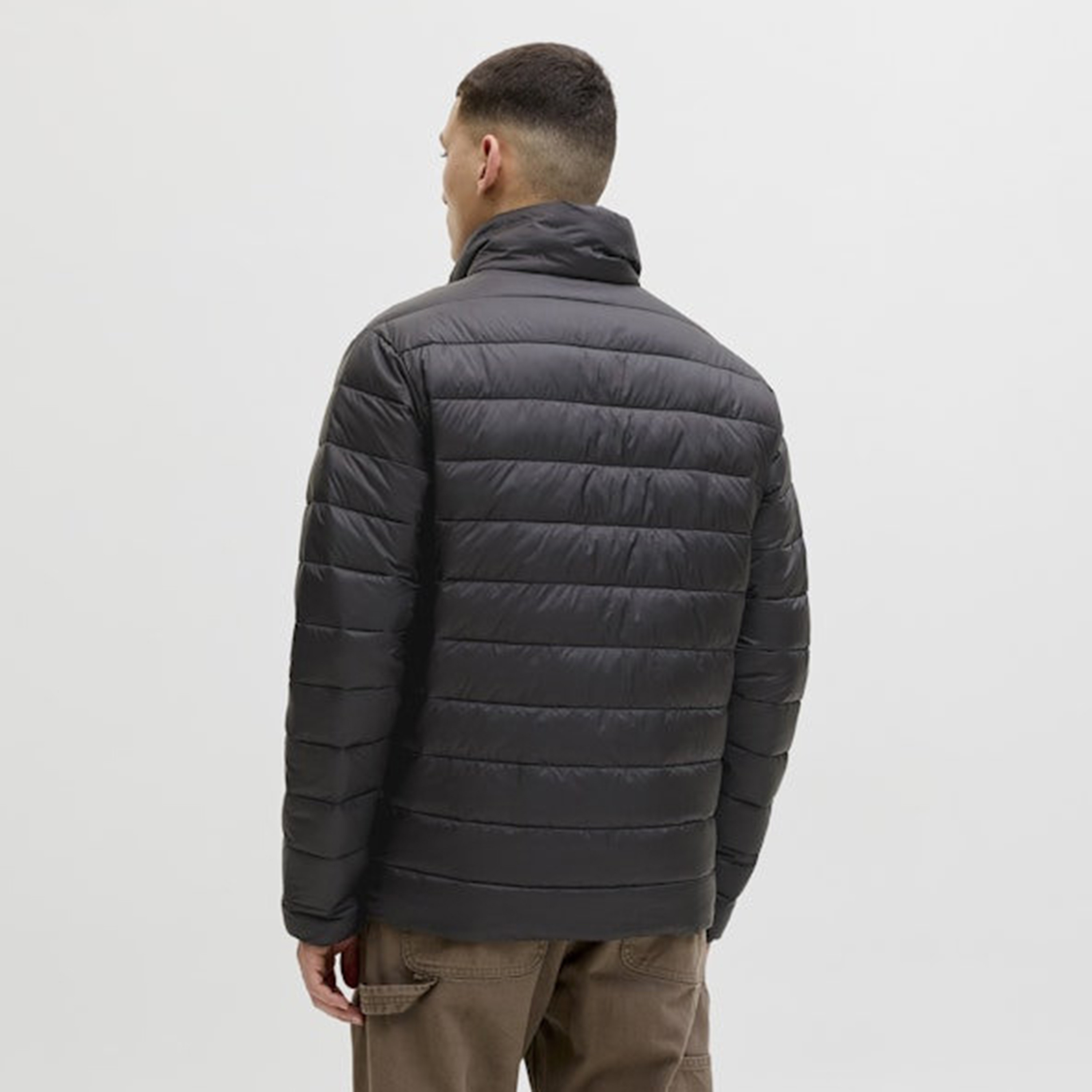 Jack & Jones Plain High Stan-Up Collar Long Sleeves Men's Puffer Jacket-men-clothing-jacketsandblazers-jackets-image-5
