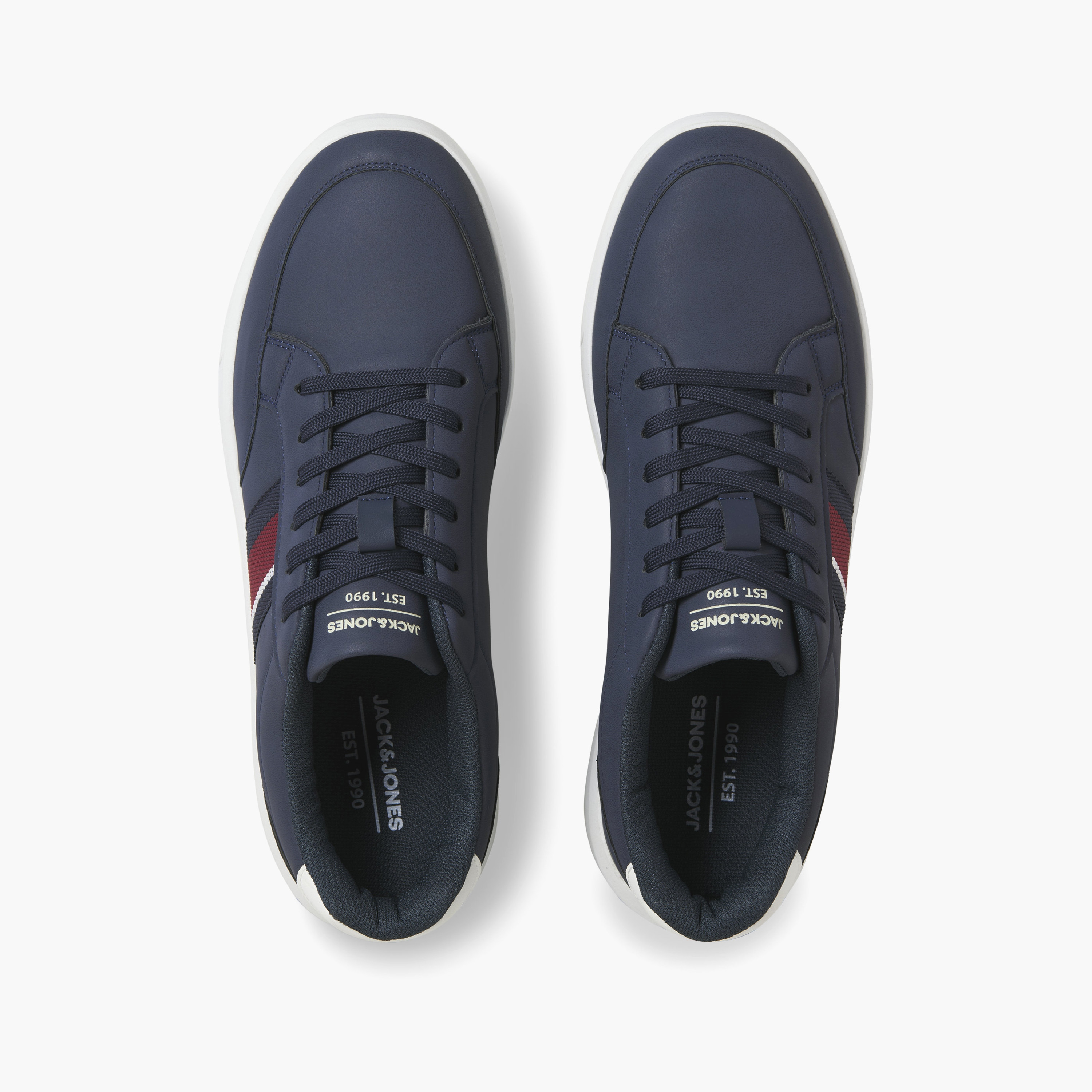 Jack & Jones Men's Lace-Up Low Top Sneakers | 12289352-men-shoes-sneakers-image-7