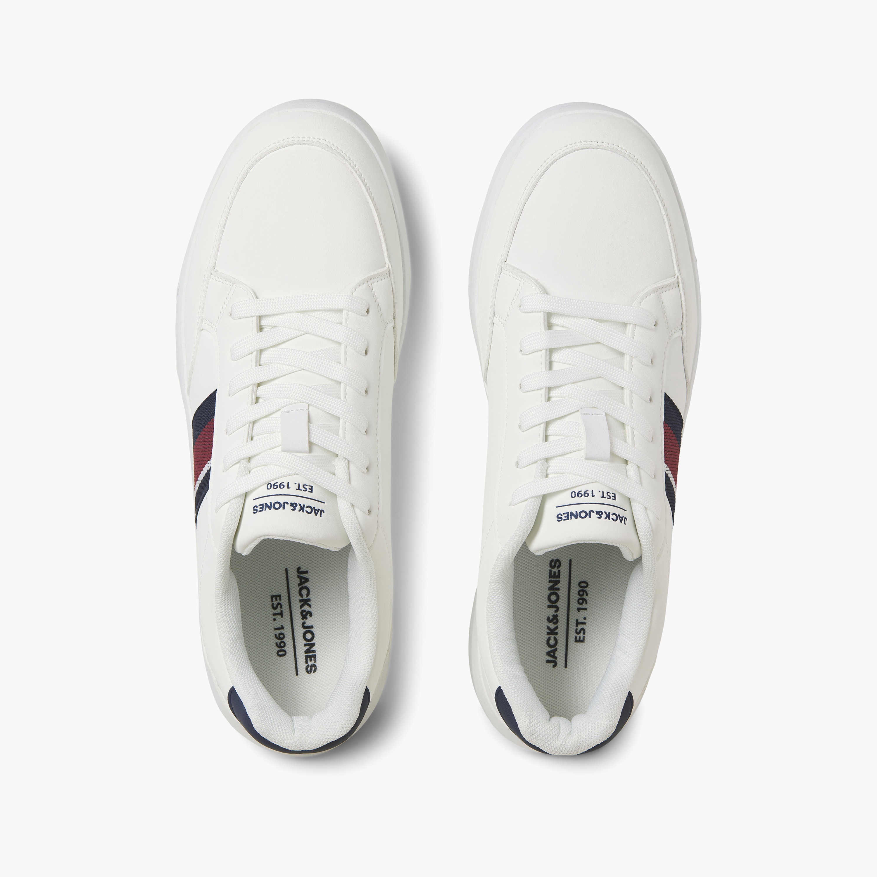 Jack & Jones Men's Lace-Up Low Top Sneakers | 12289352-men-shoes-sneakers-image-3