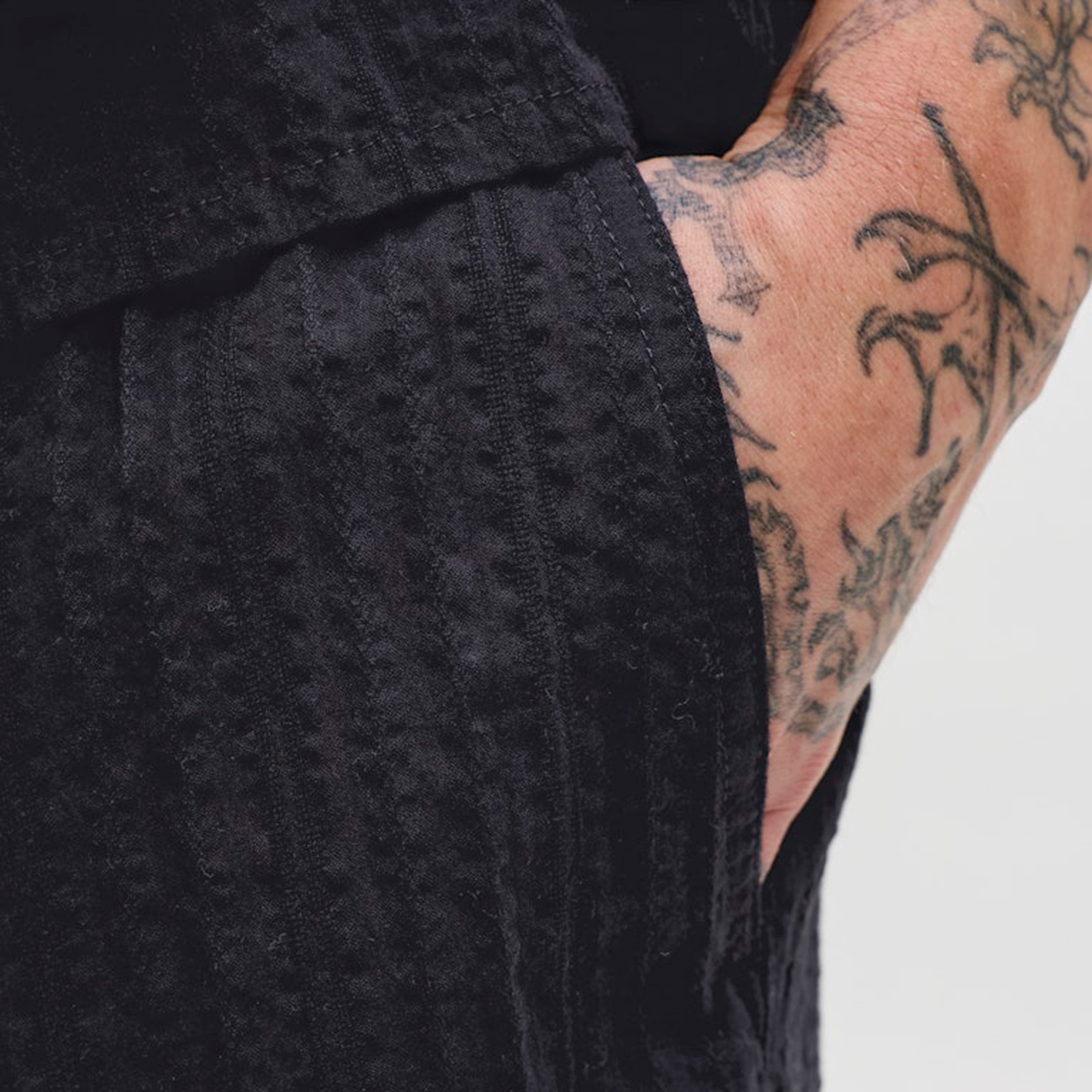 Jack & Jones Plain Mid-Rise Elasticated Drawstring Waist Men's Shorts-men-clothing-bottoms-shorts-image-3