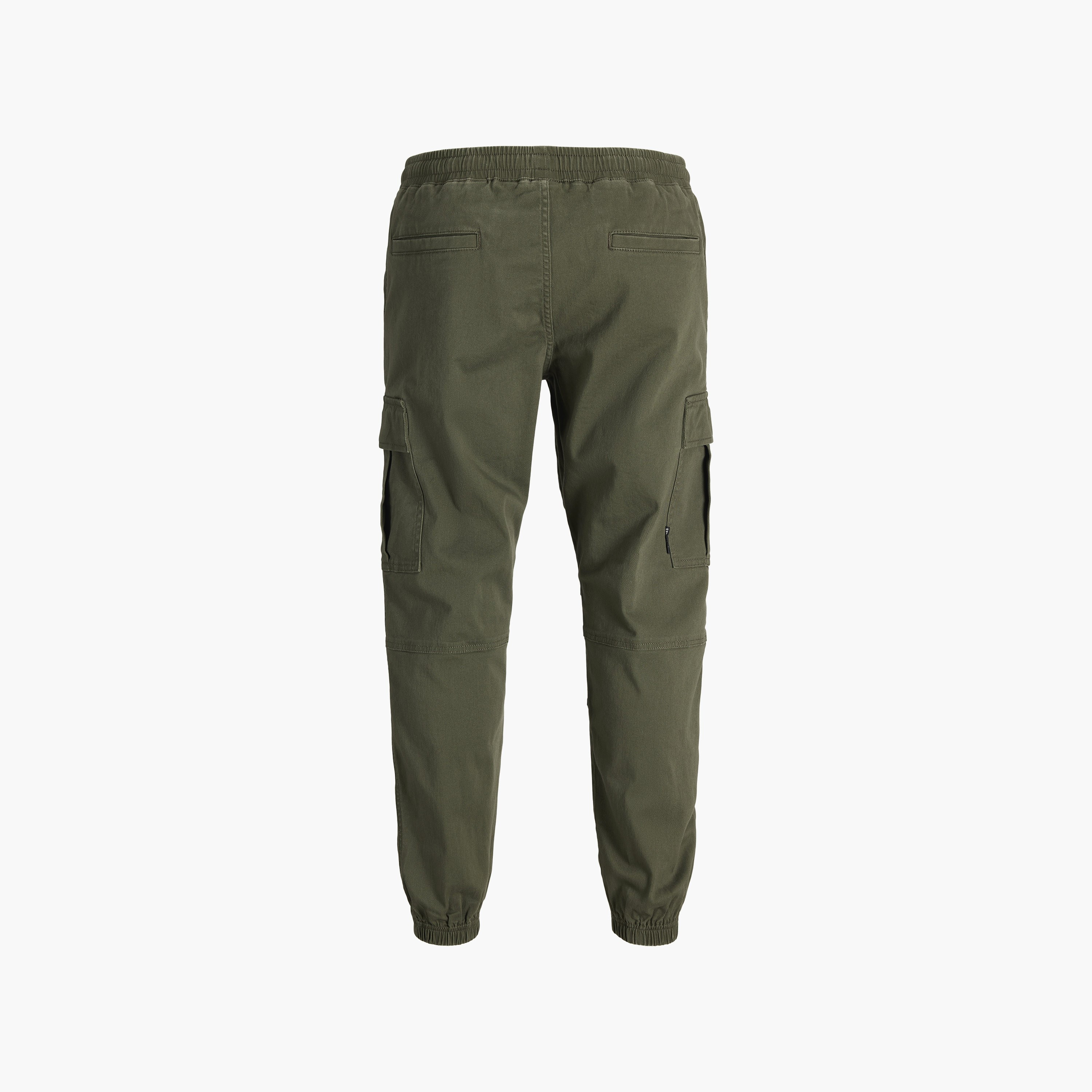 بنطلون جوجر "كارغو" رجالي سادة بخصر متوسط وأربطة من جاك آند جونز-men-clothing-bottoms-trousersandchinos-trousers-image-13