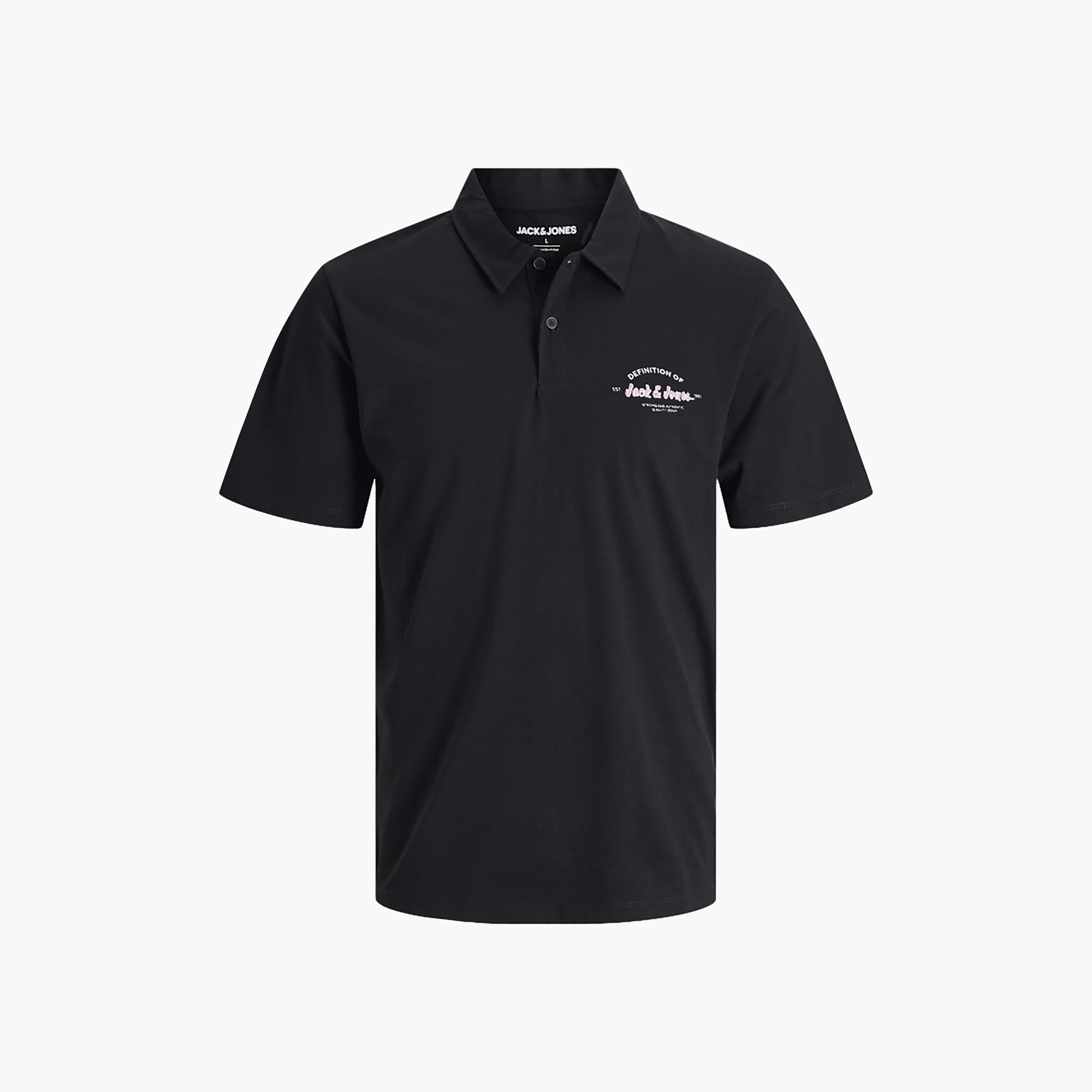 تيشيرت بولو رجالي سادة بياقة وأكمام قصيرة (مقاس كبير) من جاك آند جونز-men-clothing-tshirtsandpolos-polos-image-5