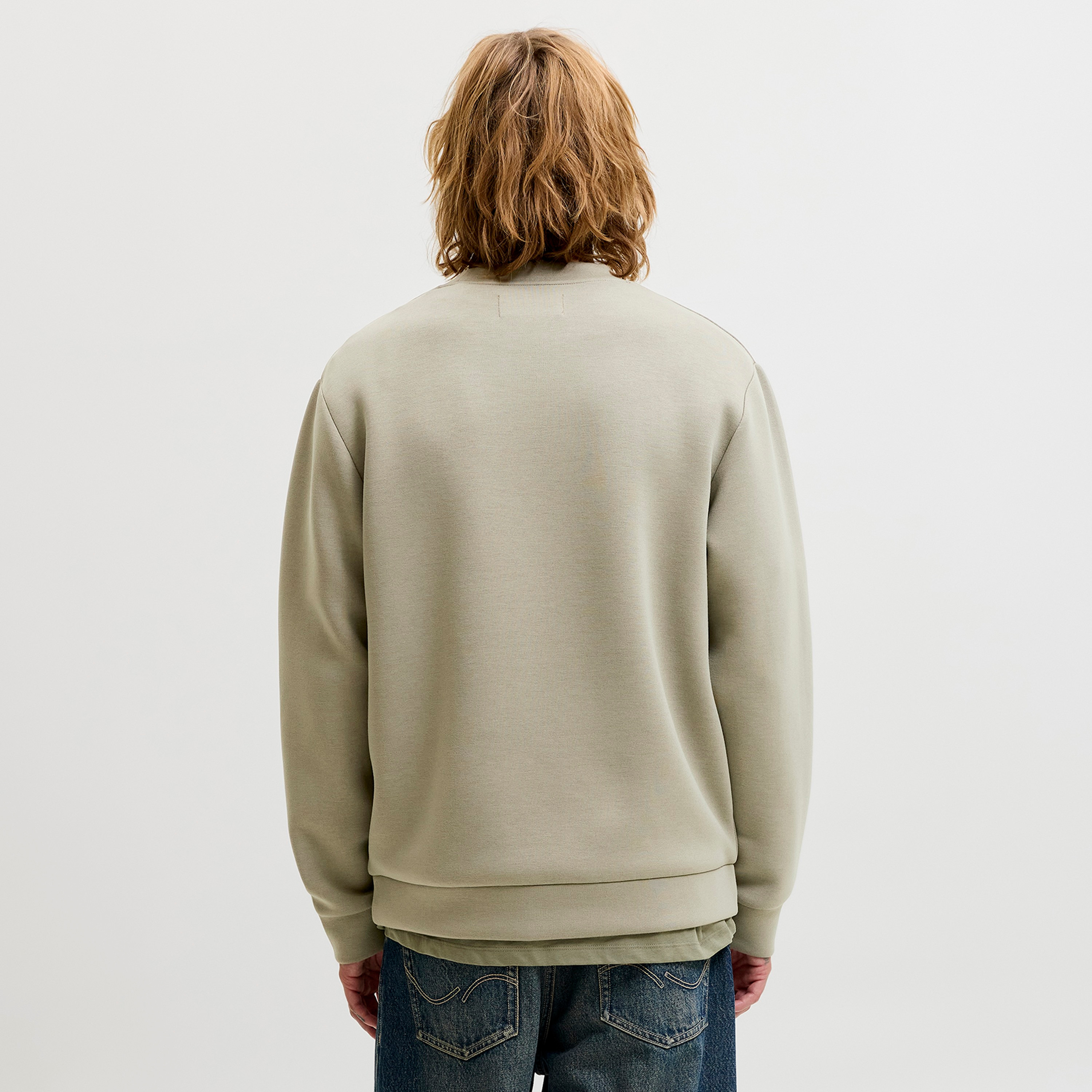 Jack & Jones Plain Crew Neck Long Sleeves Men's Sweatshirt-men-winterwear-hoodiesandsweatshirts-image-19