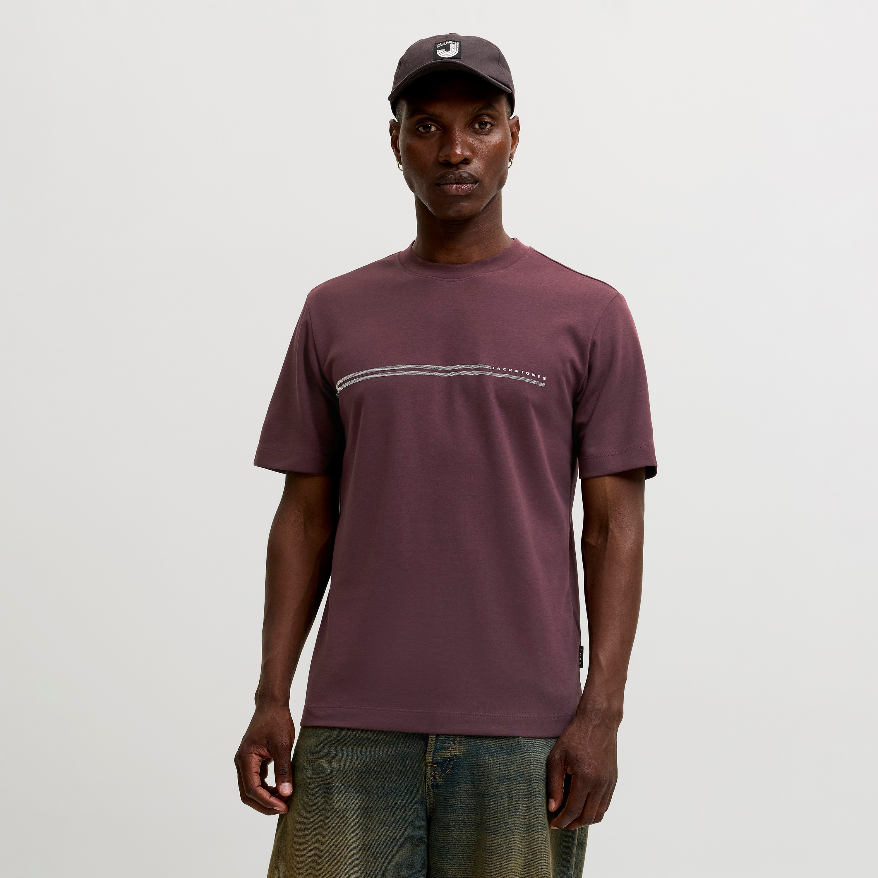 Jack & Jones Stripes Crew Neck Short Sleeves Men's T-Shirt-men-clothing-tshirtsandpolos-tshirts-image-1