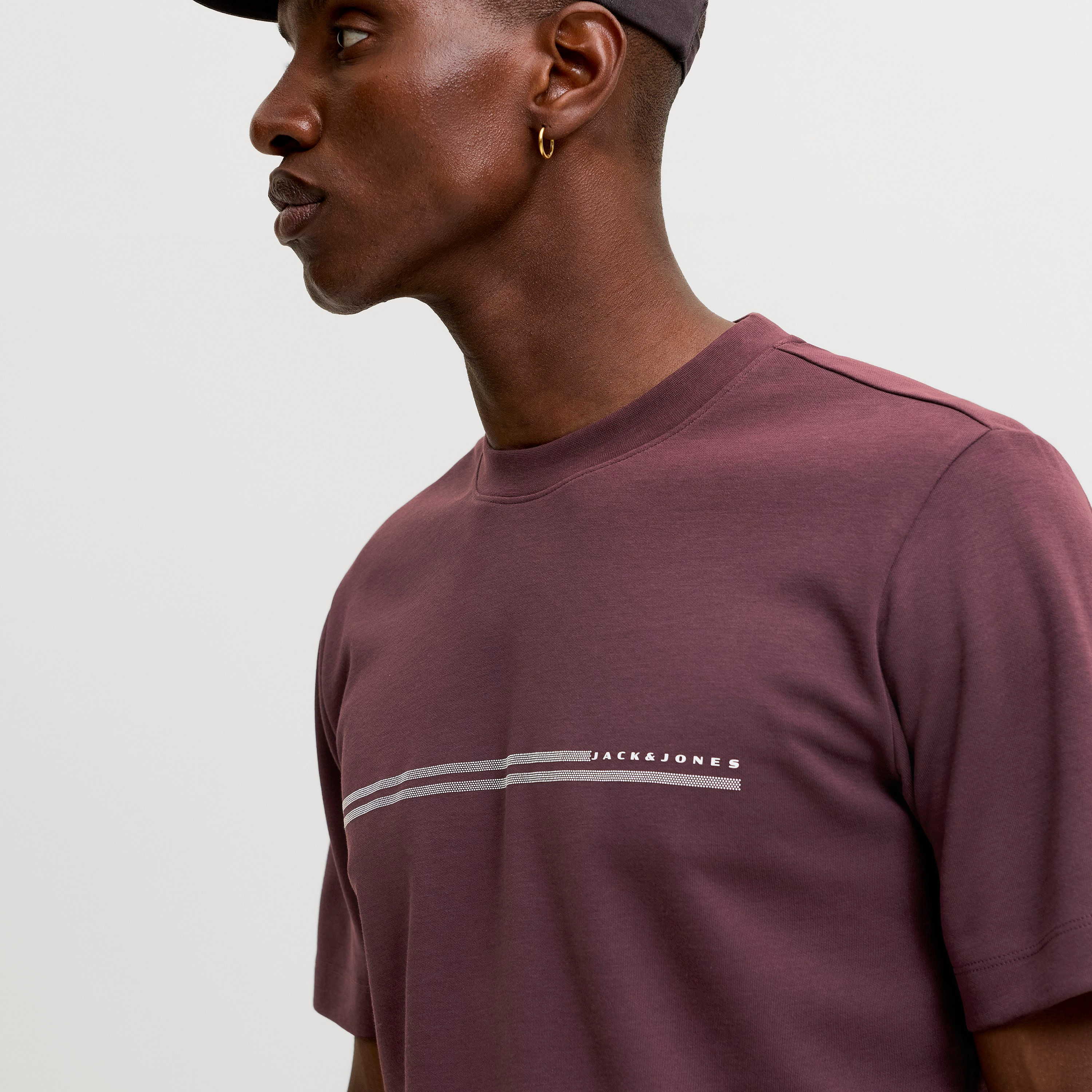 Jack & Jones Stripes Crew Neck Short Sleeves Men's T-Shirt-men-clothing-tshirtsandpolos-tshirts-image-3