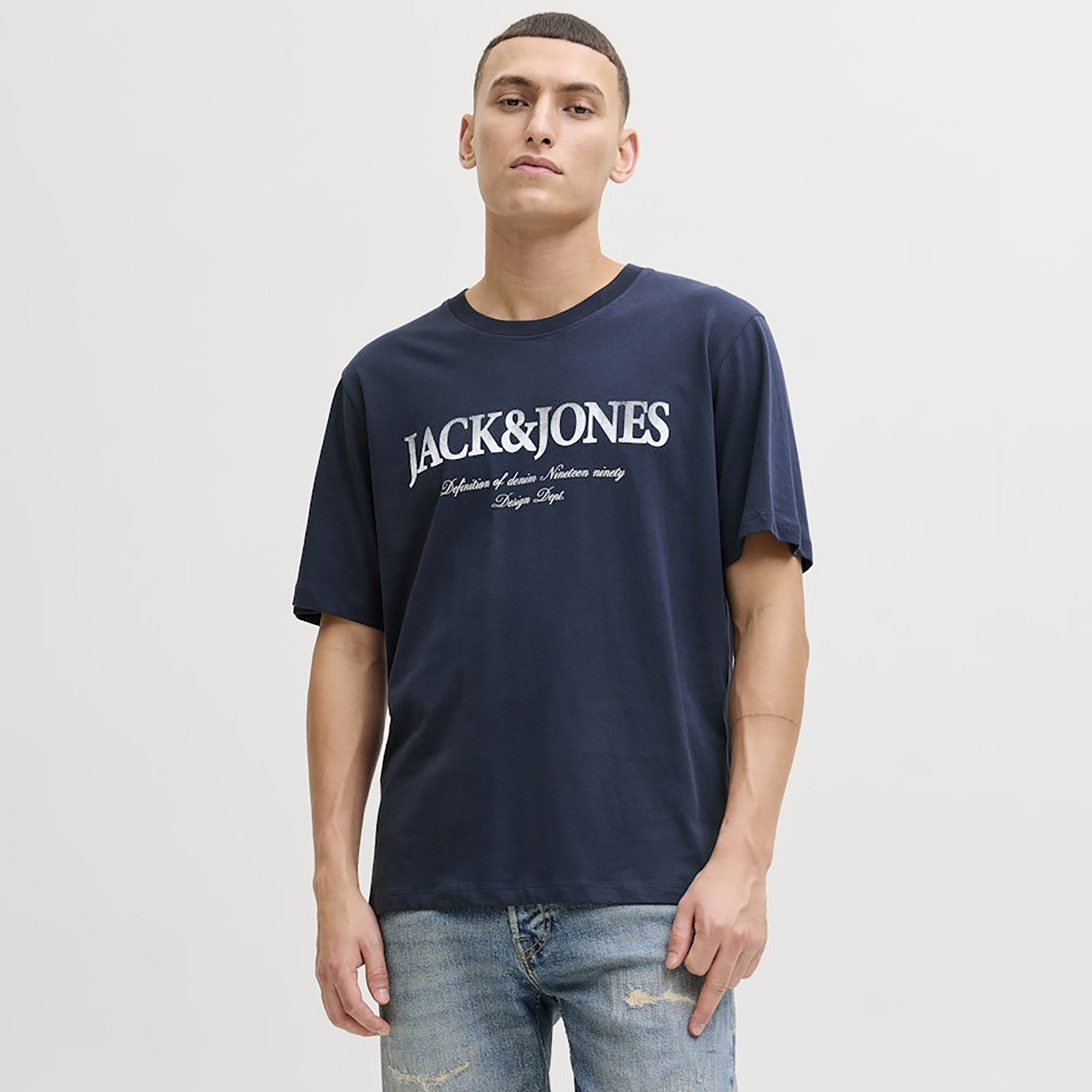Jack & Jones Logo Printed Crew Neck Short Sleeves Men's T-Shirt-men-clothing-tshirtsandpolos-tshirts-image-6