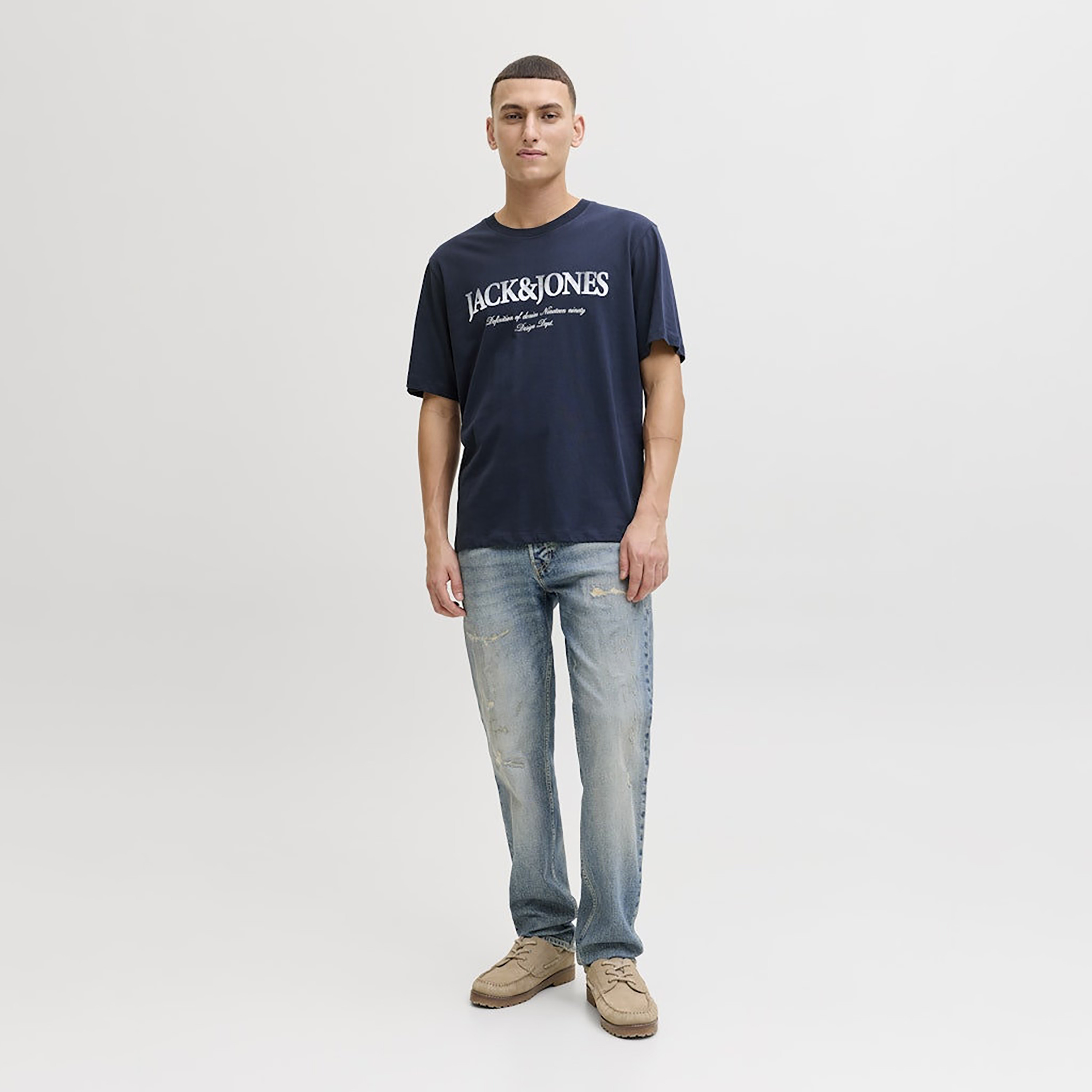 Jack & Jones Logo Printed Crew Neck Short Sleeves Men's T-Shirt-men-clothing-tshirtsandpolos-tshirts-image-7