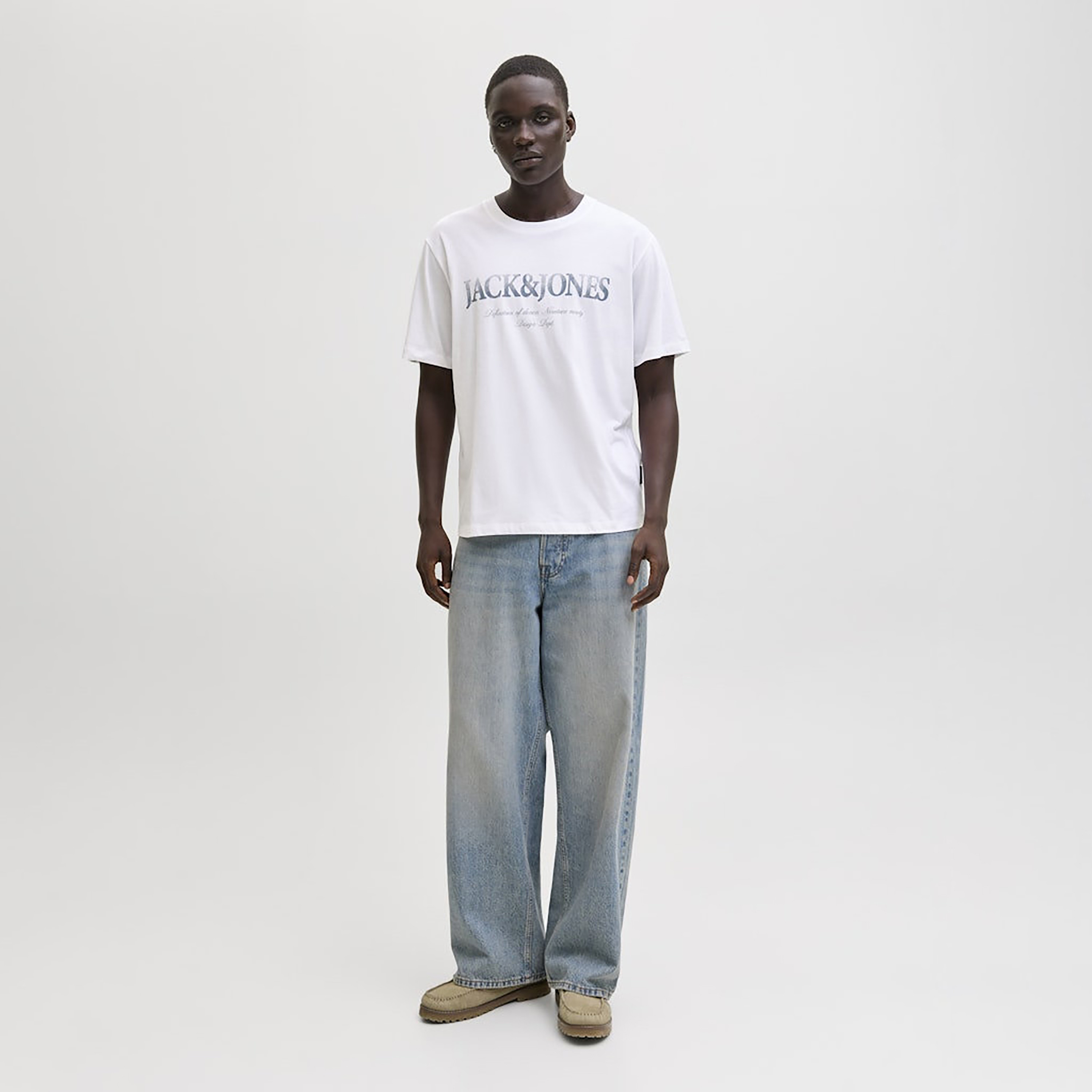 Jack & Jones Logo Printed Crew Neck Short Sleeves Men's T-Shirt-men-clothing-tshirtsandpolos-tshirts-image-2