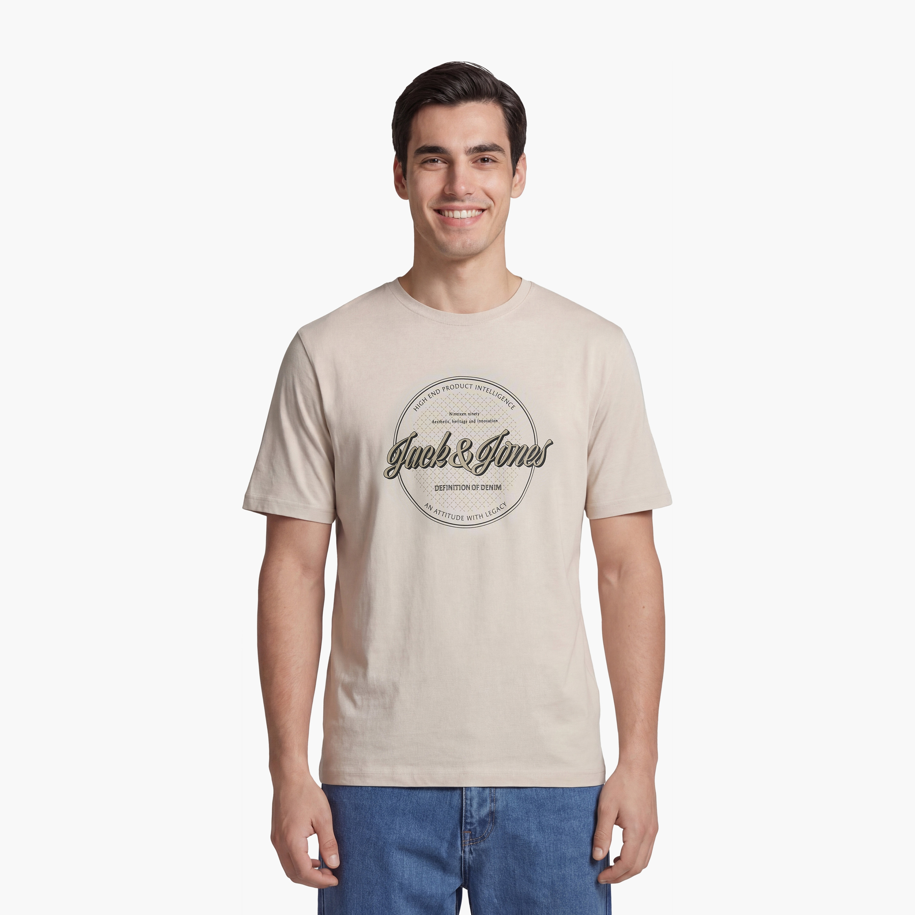 Jack & Jones Graphic Print Crew Neck Short Sleeves Men's T-Shirt-men-clothing-tshirtsandpolos-tshirts-image-1