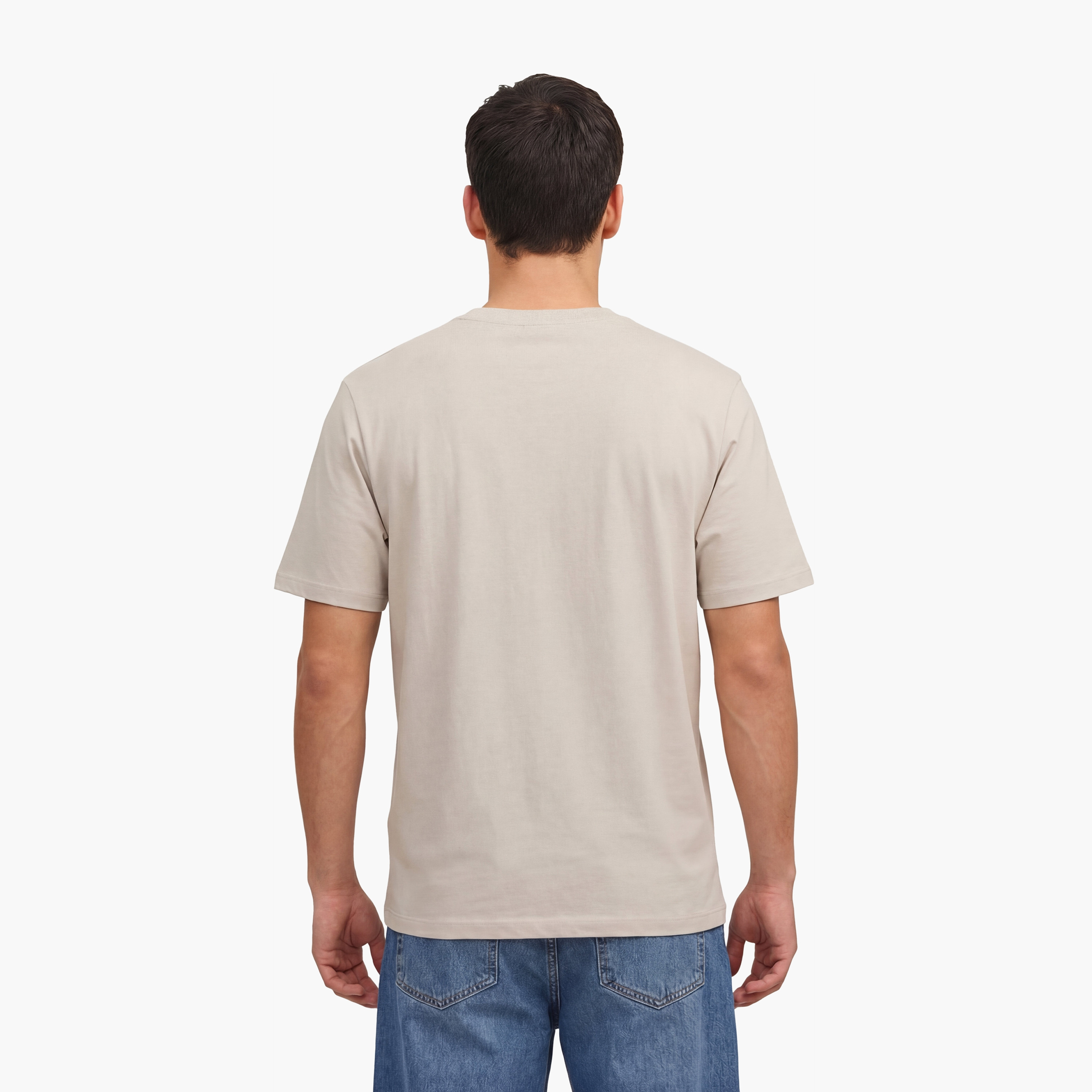 تيشيرت رجالي مطبوع برسومات بياقة دائرية وأكمام قصيرة من جاك ان جونز-men-clothing-tshirtsandpolos-tshirts-image-3