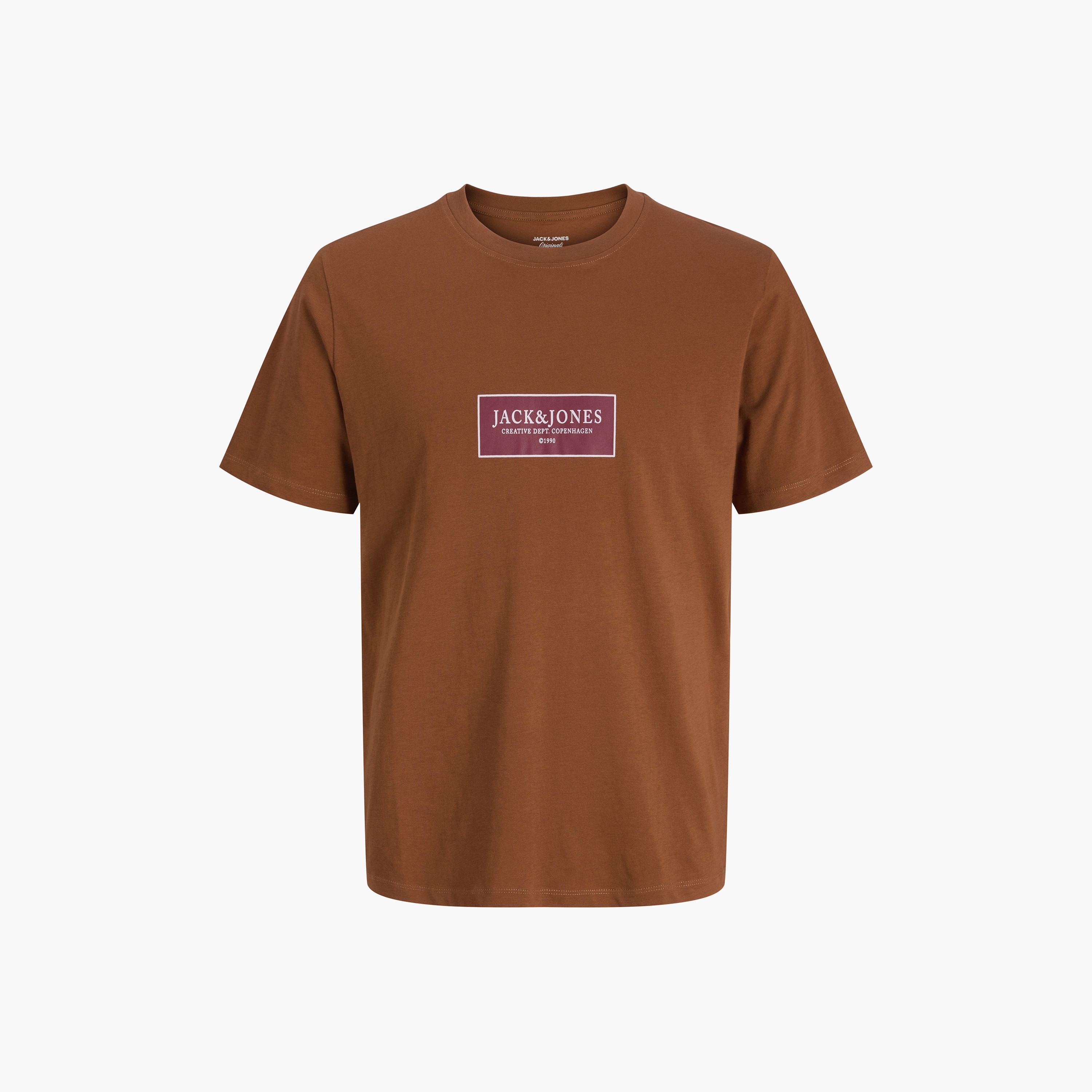 تيشيرت رجالي مطبوع برسومات بياقة دائرية وأكمام قصيرة من جاك ان جونز-men-clothing-tshirtsandpolos-tshirts-image-16