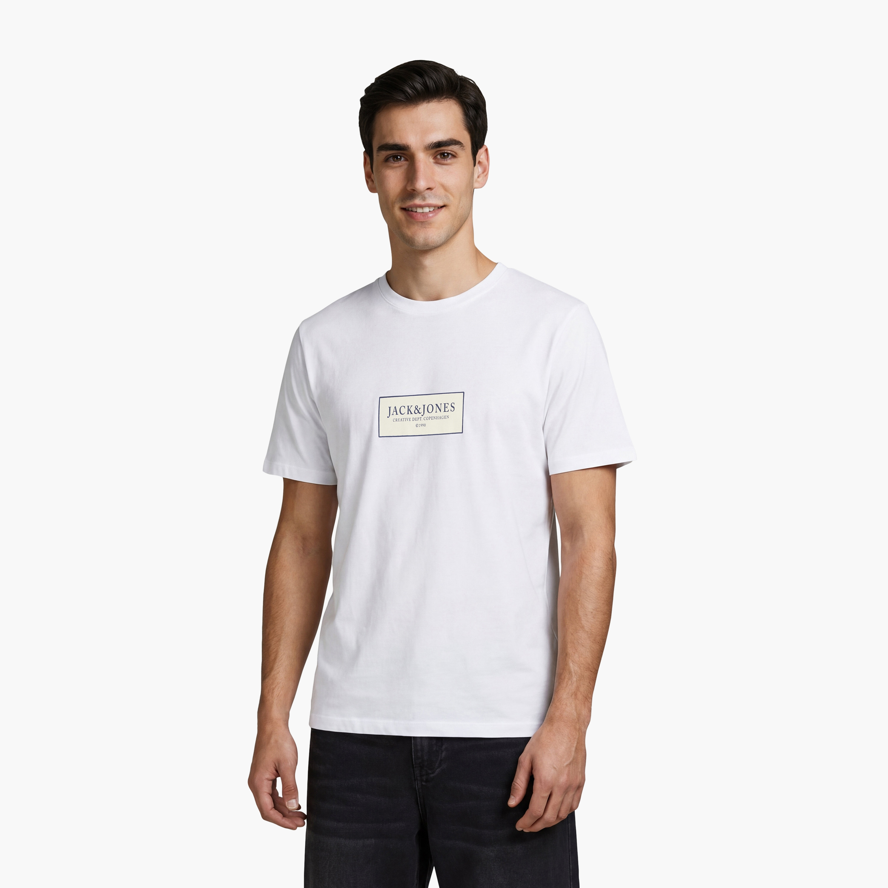 Jack & Jones Graphic Print Crew Neck Short Sleeves Men's T-Shirt-men-clothing-tshirtsandpolos-tshirts-image-1