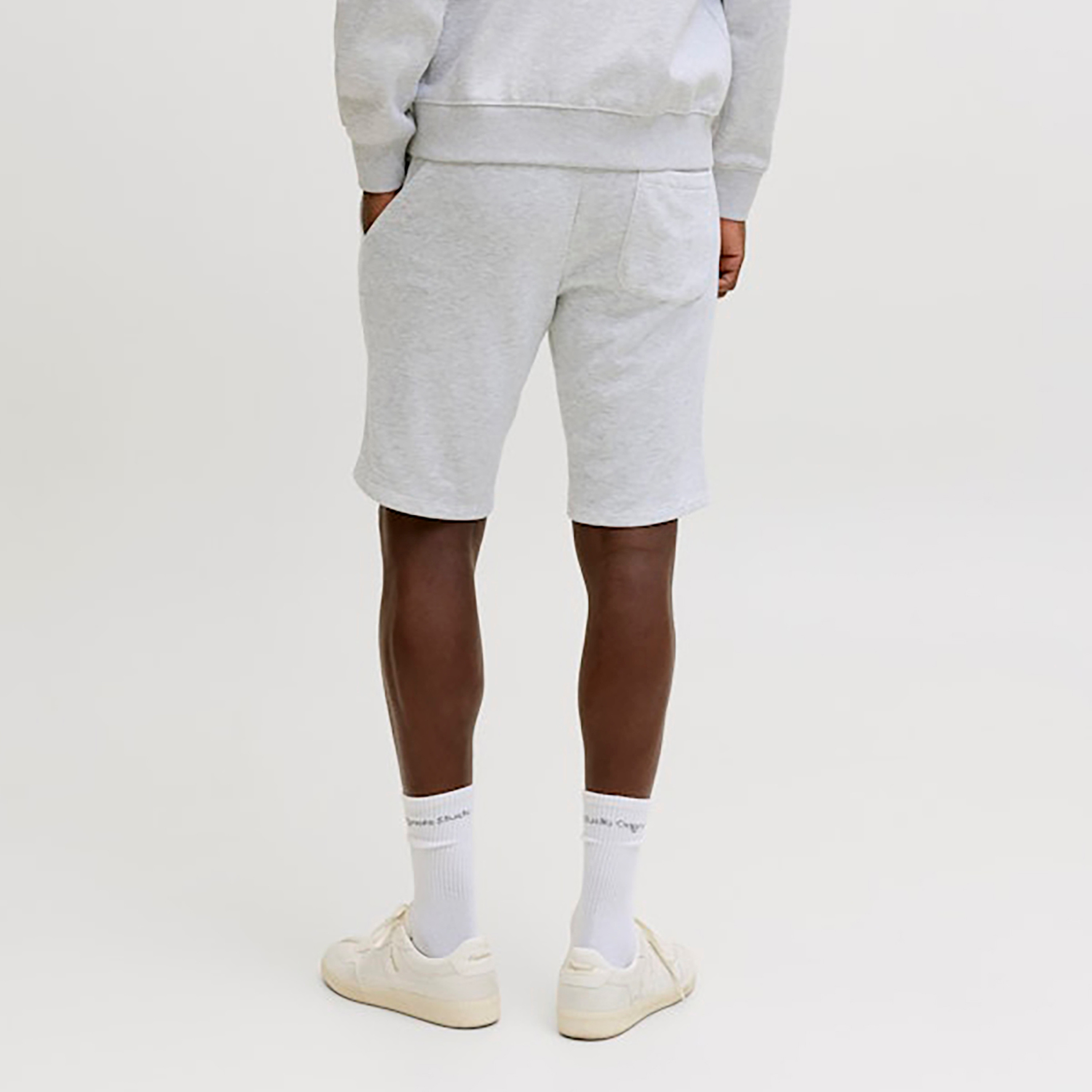 Jack & Jones Plain Mid-Rise Elasticated Drawstring Waist Men's Shorts-men-clothing-bottoms-shorts-image-4