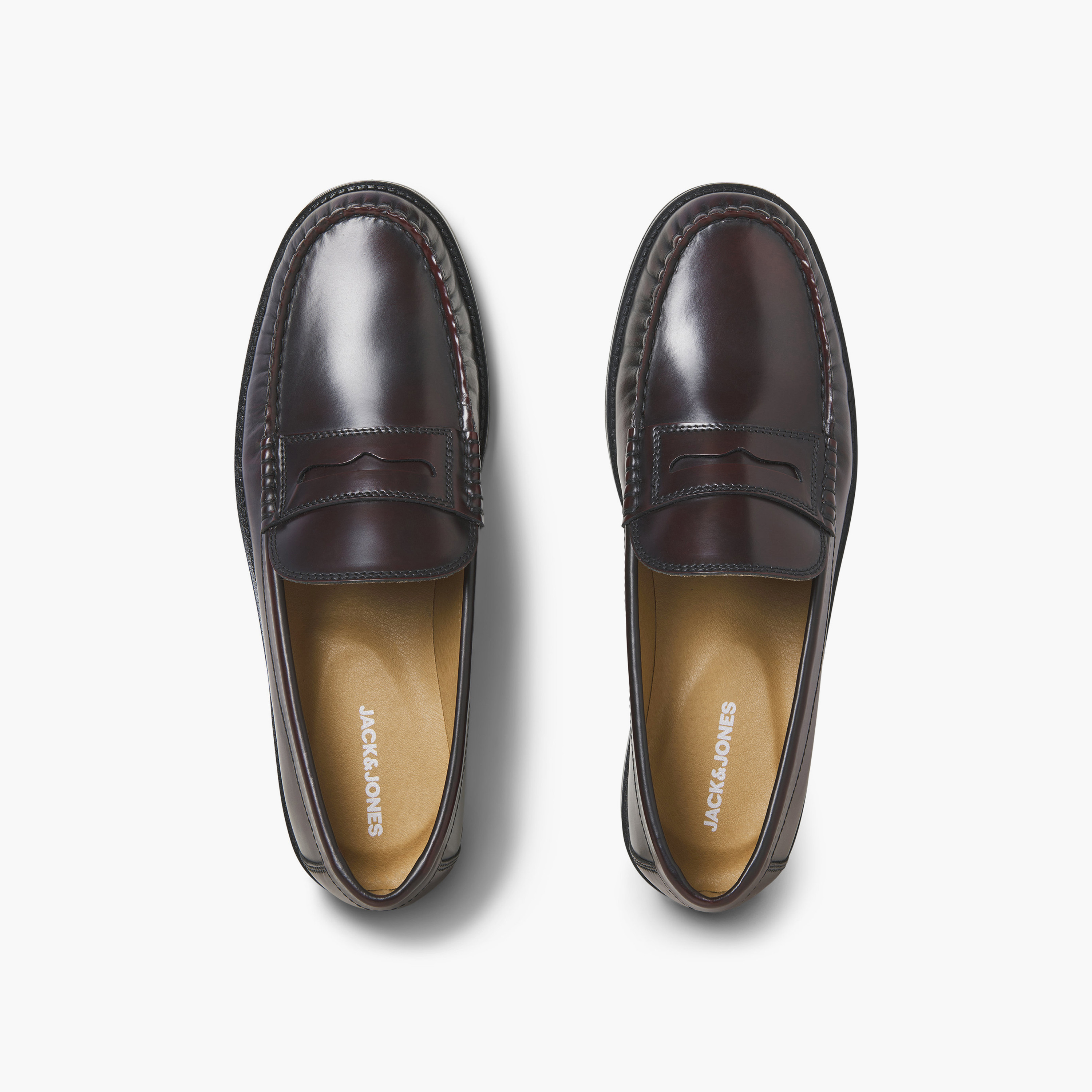 حذاء "بيني لوفر" رجالي سهل الارتداء "سليب أون" من جاك آند جونز | 12292388-men-shoes-loafersandmoccasins-image-11