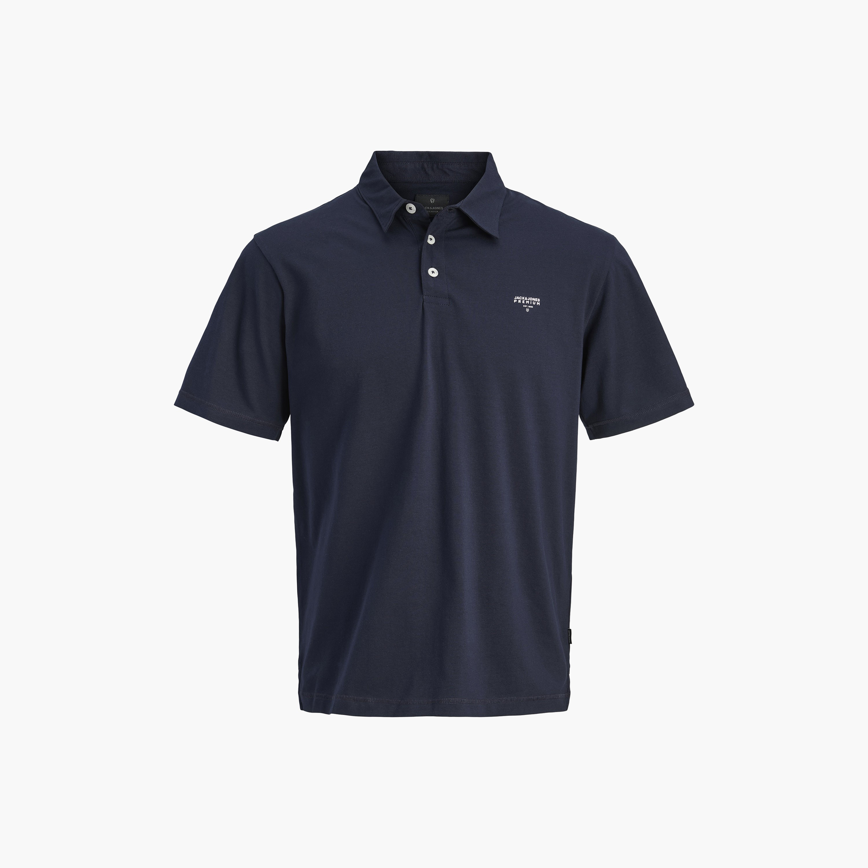 تيشيرت بولو رجالي سادة بأكمام قصيرة من جاك آند جونز-men-clothing-tshirtsandpolos-polos-image-8