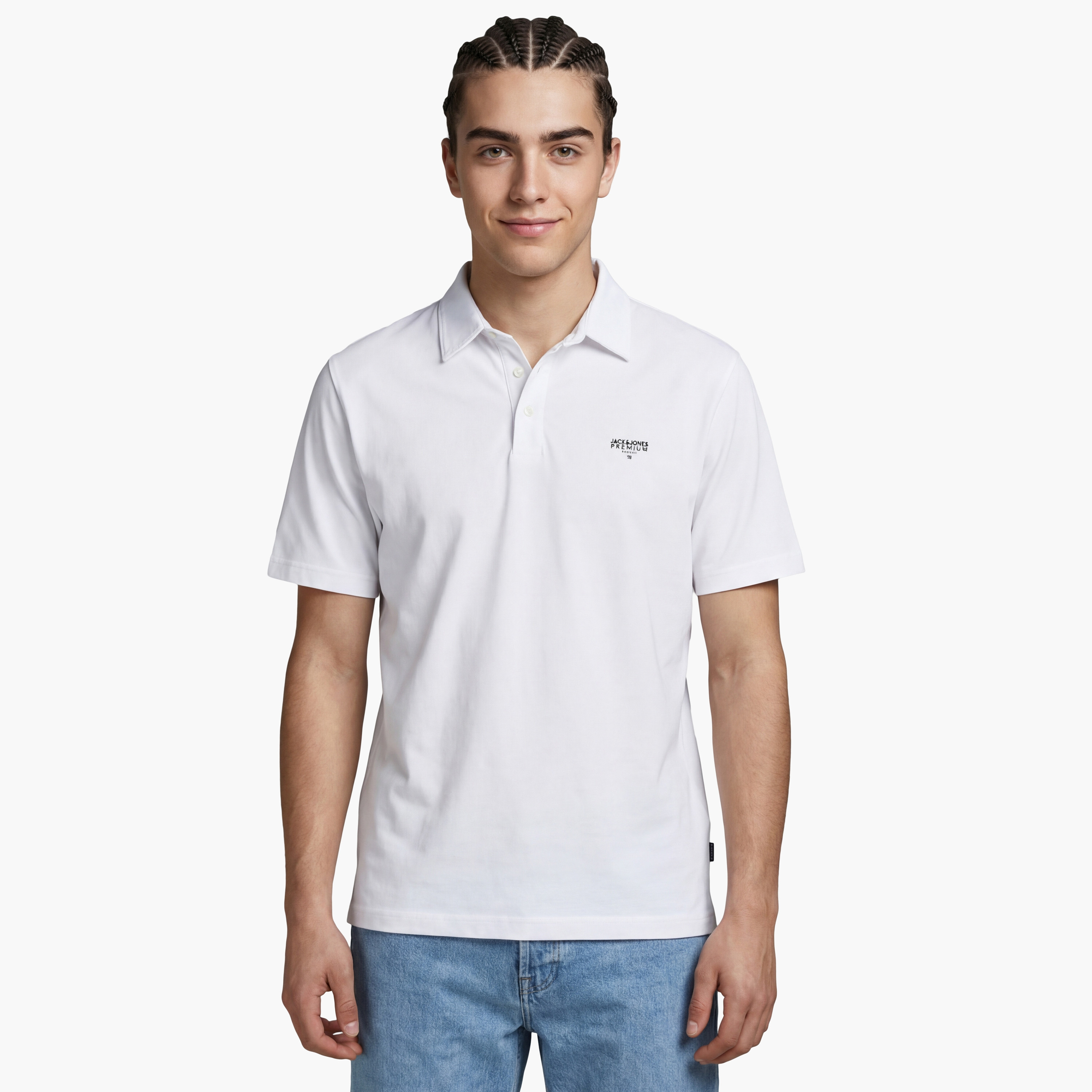 Jack & Jones Plain Short Sleeves Men's Polo T-Shirt-men-clothing-tshirtsandpolos-polos-image-1