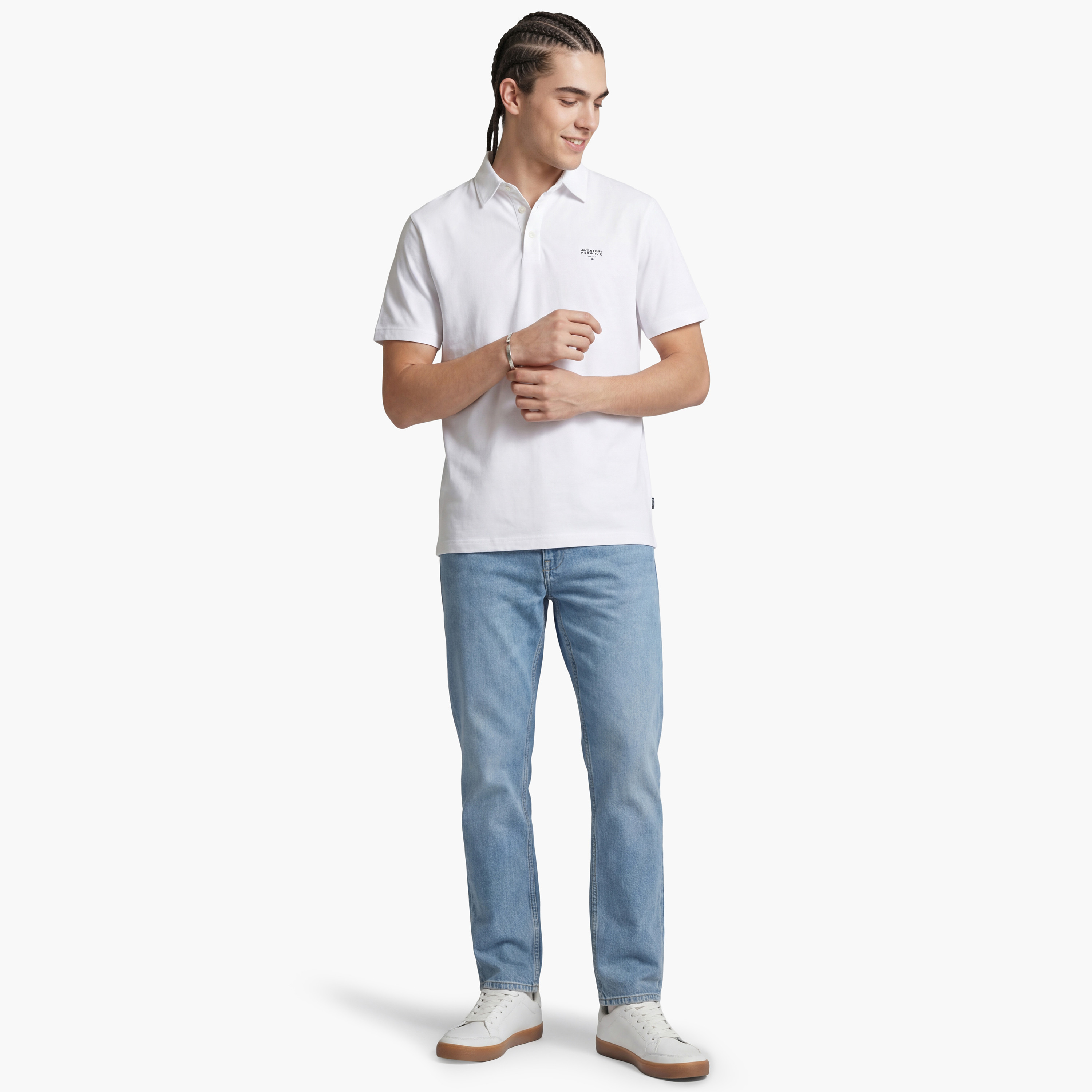Jack & Jones Plain Short Sleeves Men's Polo T-Shirt-men-clothing-tshirtsandpolos-polos-image-2