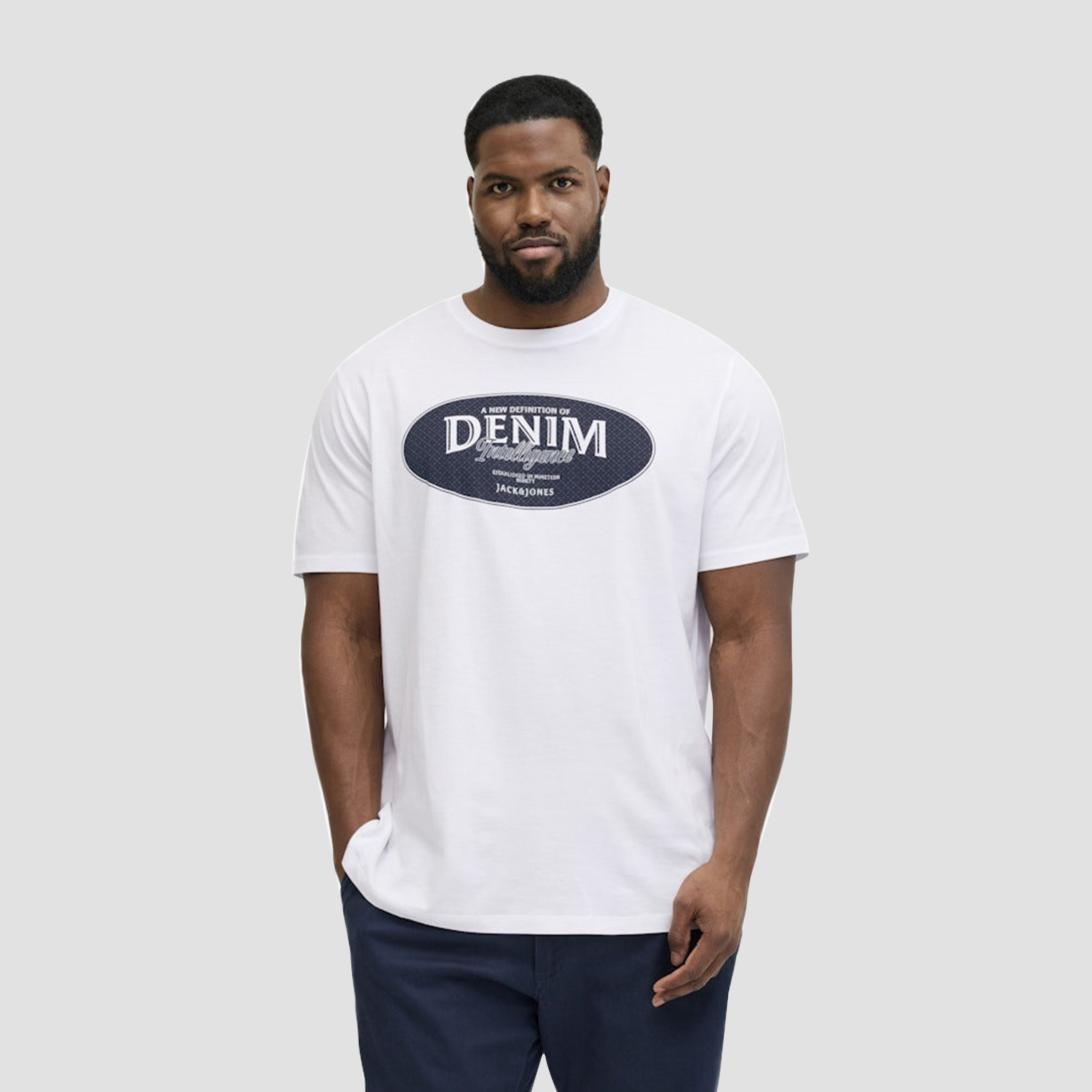 Jack & Jones Plus Size Graphic Print Crew Neck Short Sleeves Men's T-Shirt-men-clothing-tshirtsandpolos-tshirts-image-1