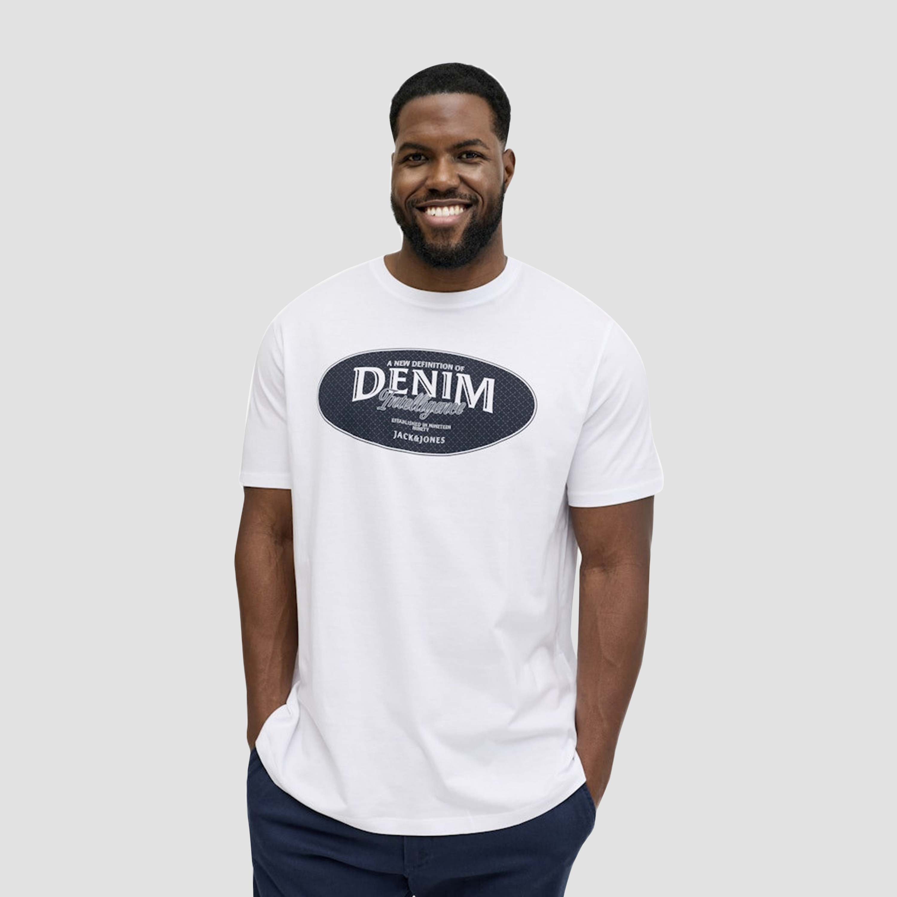 Jack & Jones Plus Size Graphic Print Crew Neck Short Sleeves Men's T-Shirt-men-clothing-tshirtsandpolos-tshirts-image-2
