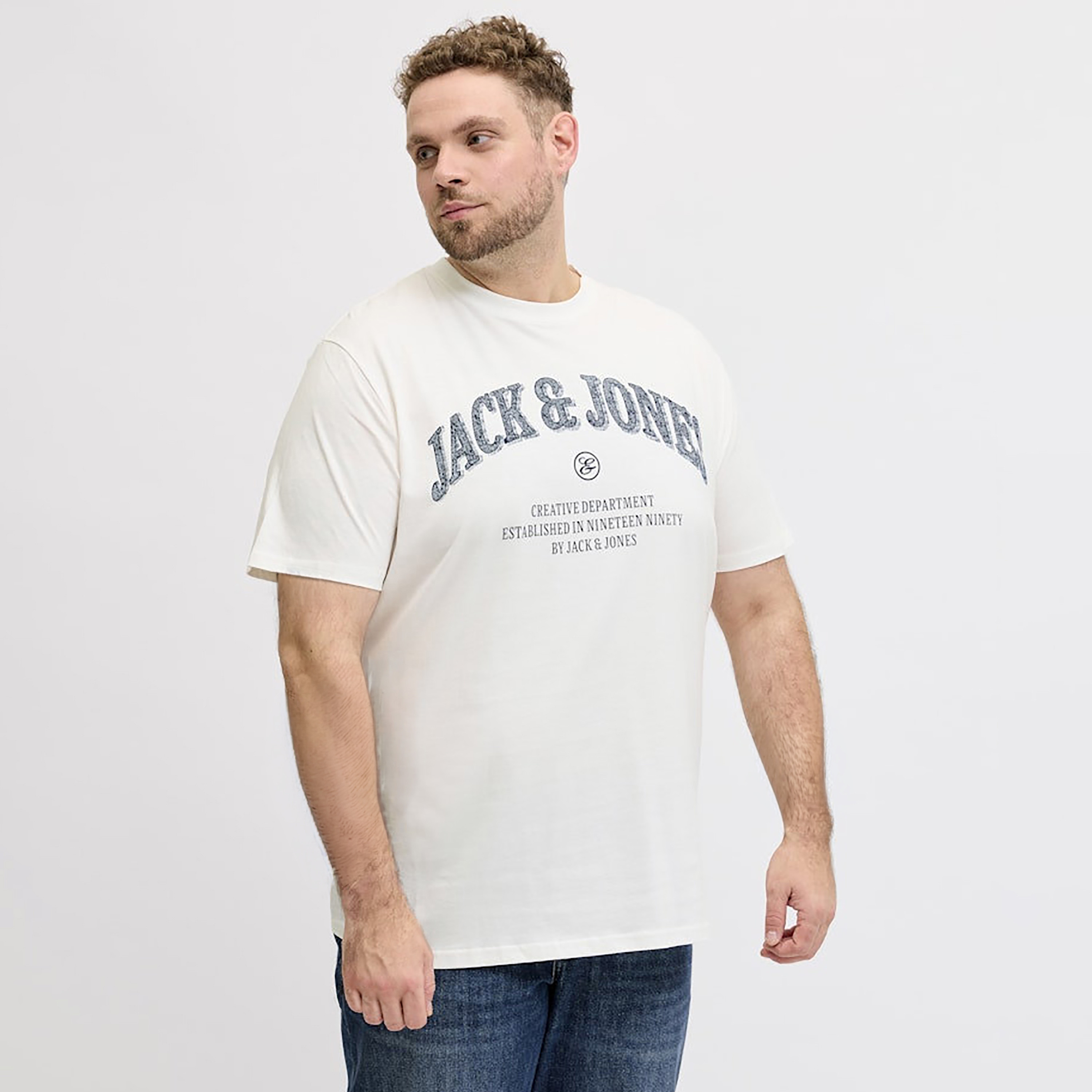 Jack & Jones Plus Size Printed Crew Neck Short Sleeves Men's T-Shirt-men-clothing-tshirtsandpolos-tshirts-image-1