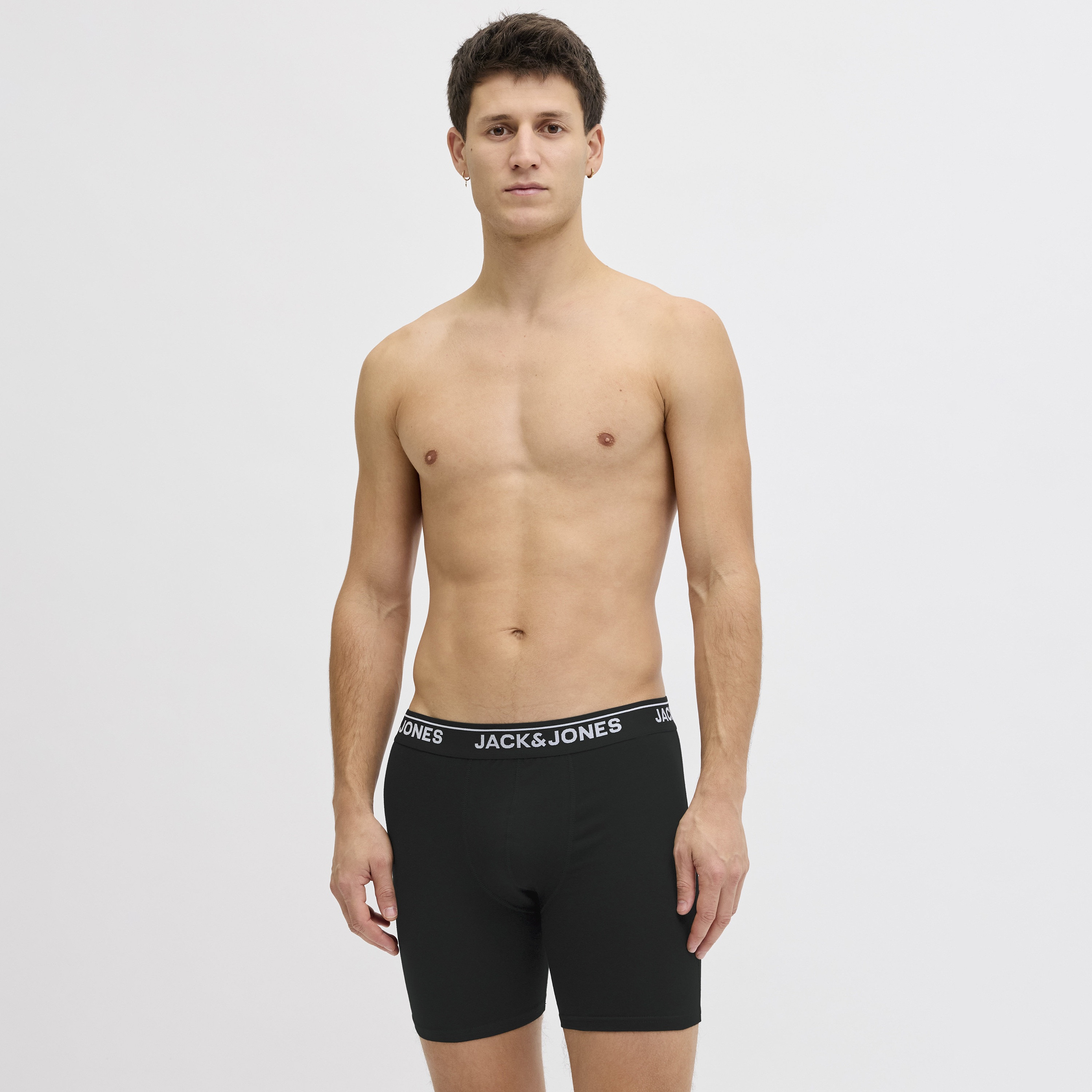 طقم 5 سراويل داخلية (بوكسر بريفز) بخصر مطبوع بشعار الماركة من جاك آند جونز-men-clothing-innerwear-underwear-image-2