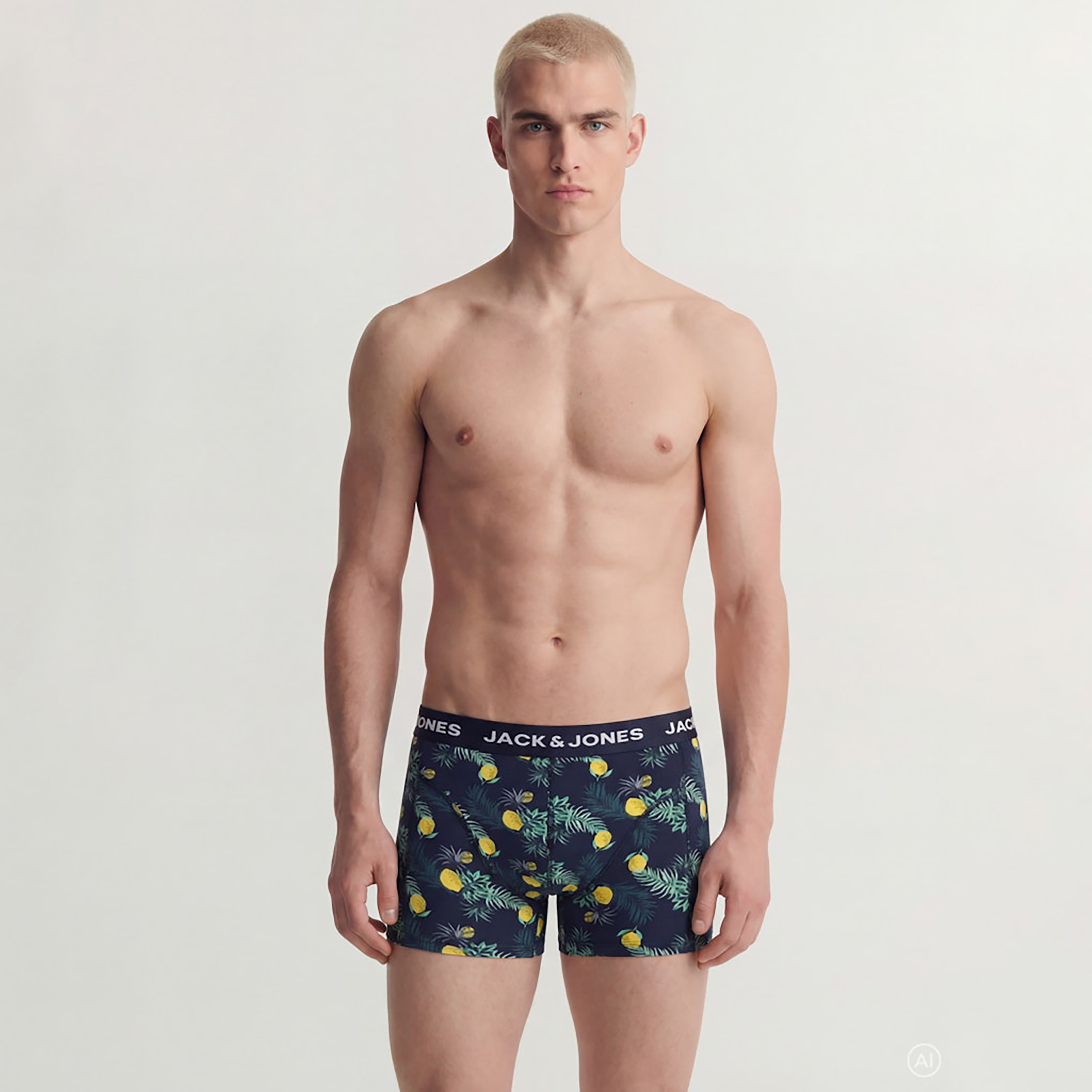 Jack & Jones Pack of 5 Solid & Printed Men's Trunks-men-clothing-innerwear-underwear-image-3