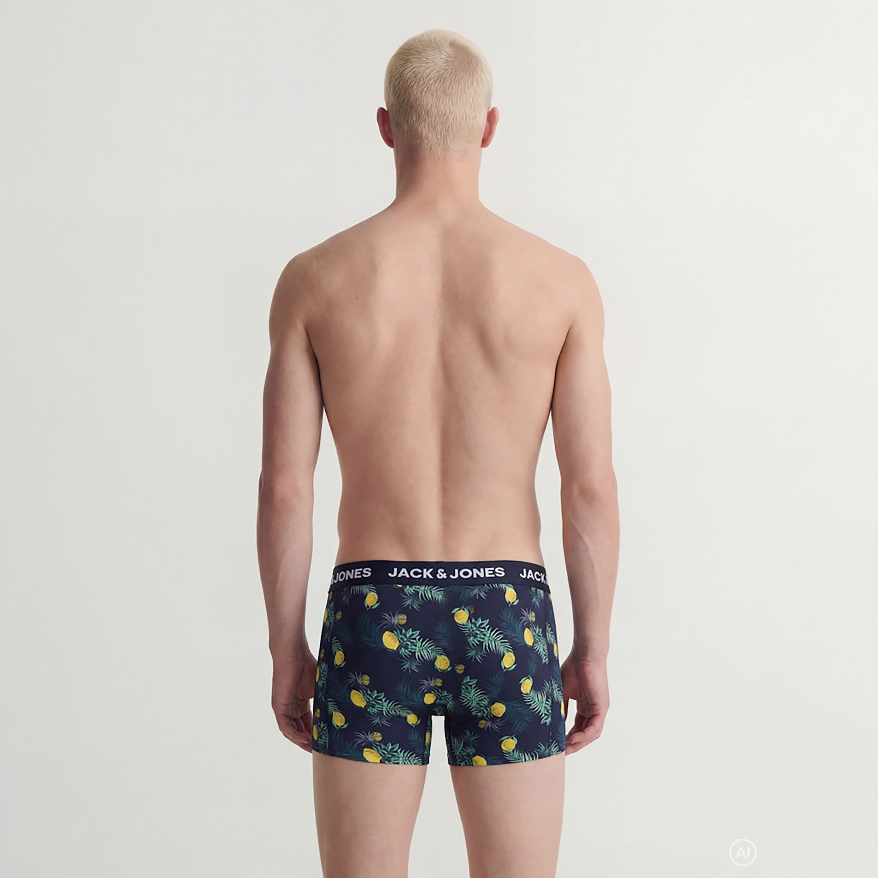 Jack & Jones Pack of 5 Solid & Printed Men's Trunks-men-clothing-innerwear-underwear-image-4