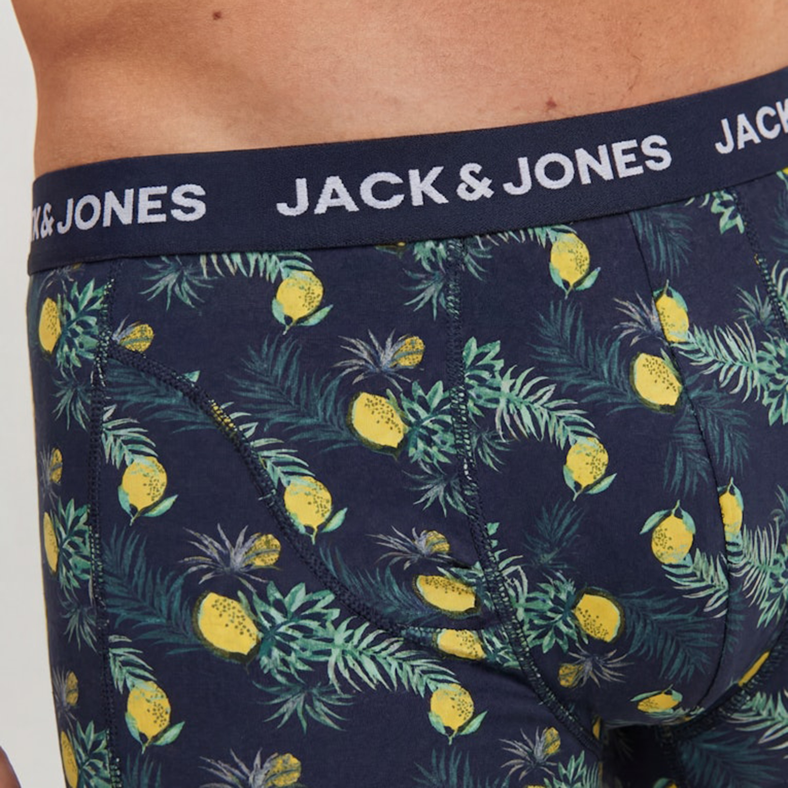 Jack & Jones Pack of 5 Solid & Printed Men's Trunks-men-clothing-innerwear-underwear-image-5