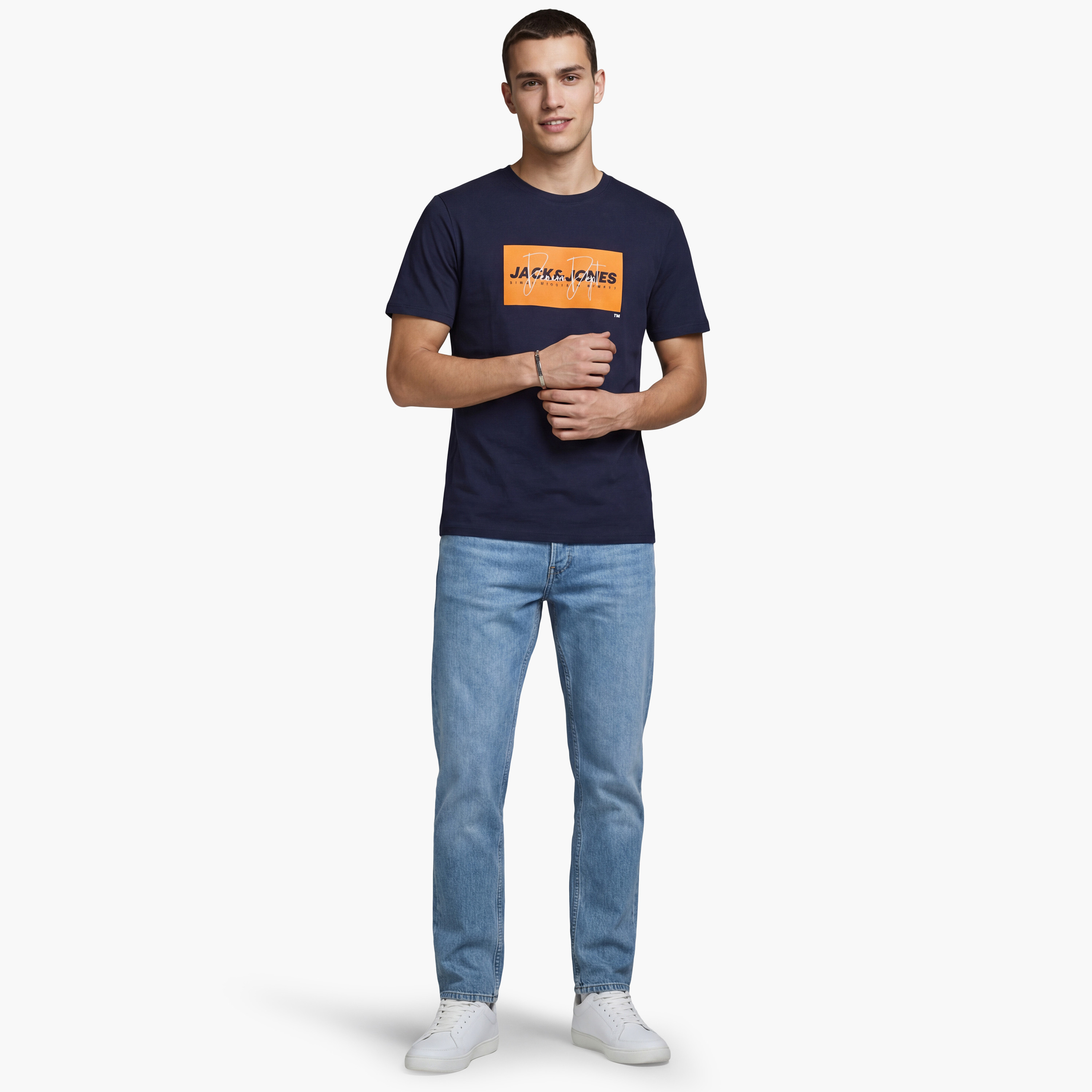 Jack & Jones Plus Size Printed Crew Neck Short Sleeves Men's T-Shirt-men-clothing-tshirtsandpolos-tshirts-image-2